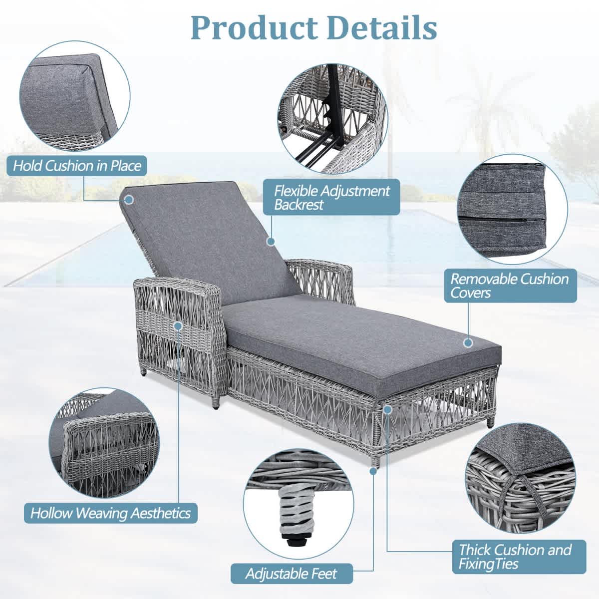 Coolbibila BELLA-CHAISE-GRAY Chaises-Settees - View #4