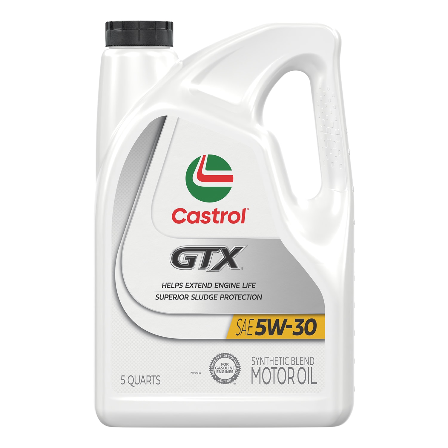 CASTROL GTX 5W-30 Synthetic Blend Motor Oil, 5 Quart 15A66D at