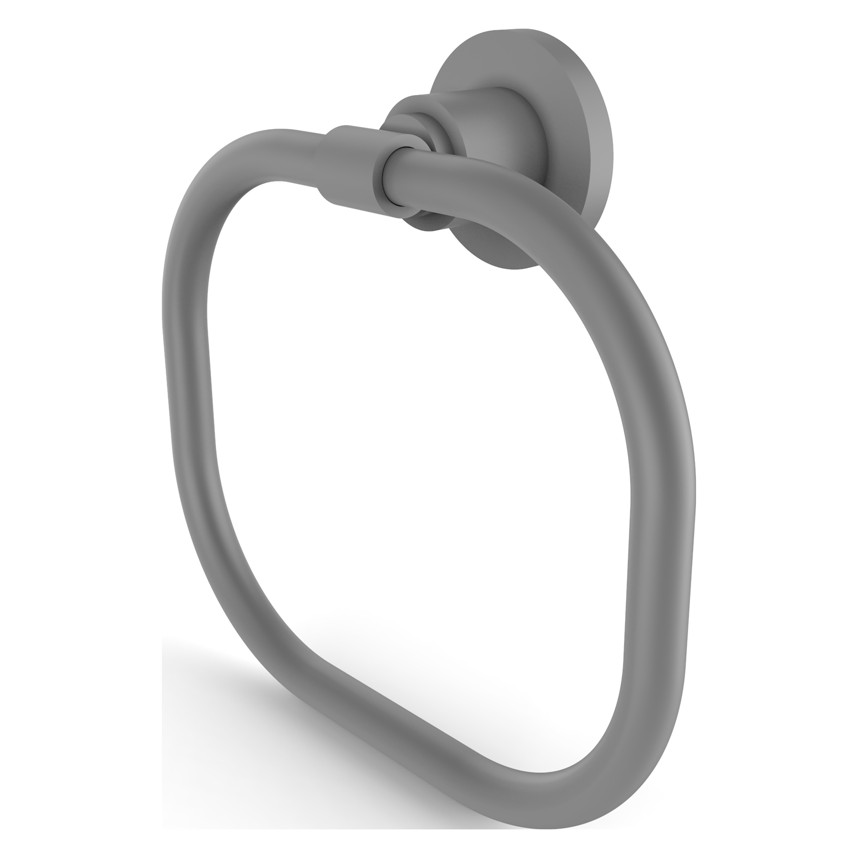 Allied Brass WS-16-GYM Washington Square Matte Gray Wall mount Single Towel Ring