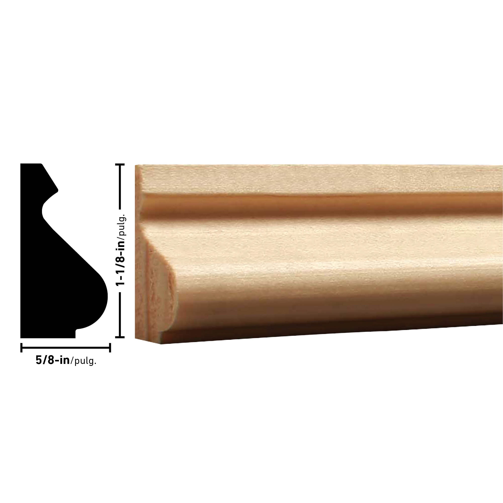 RELIABILT L 164 8PINE Quarter-Round-Moulding - View #5