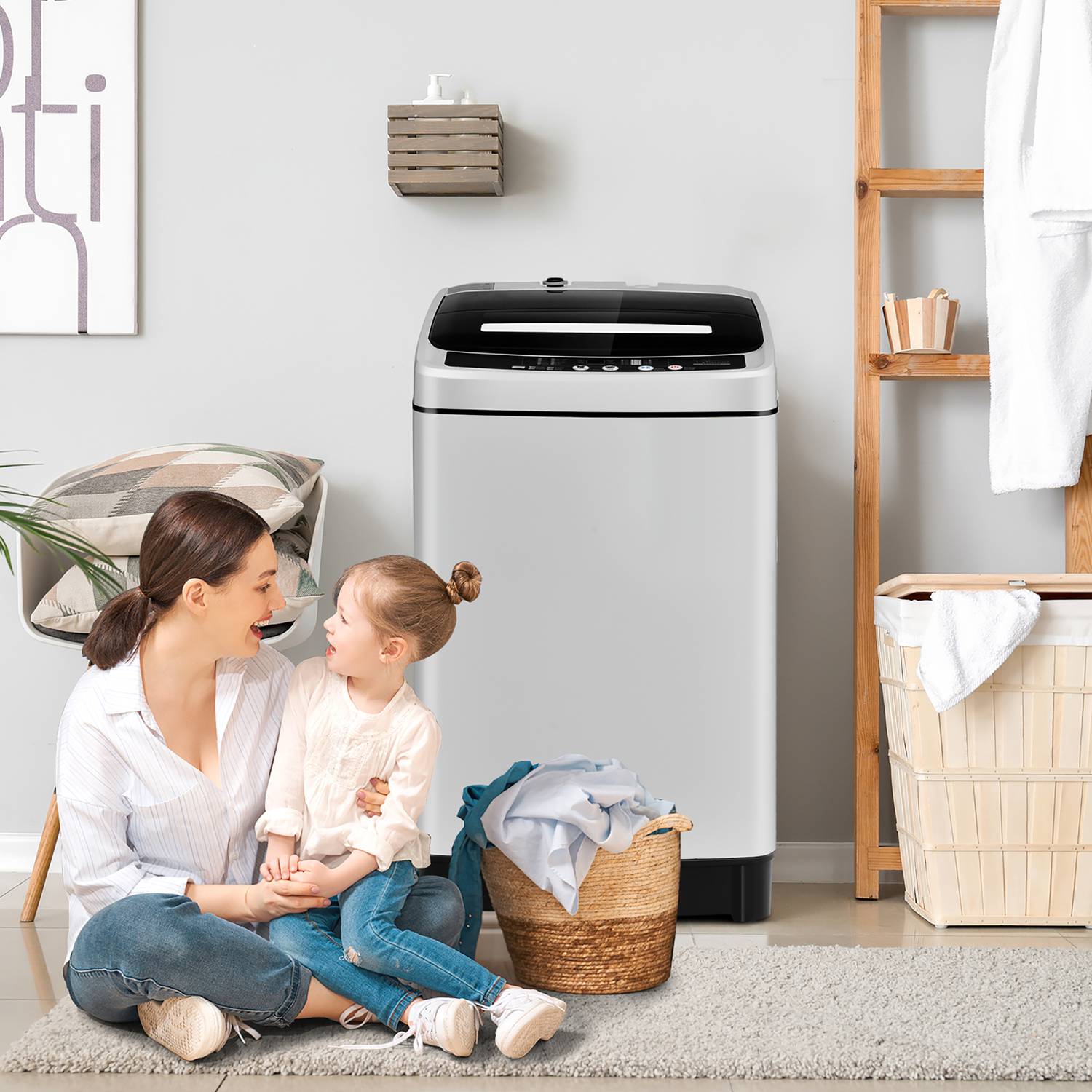 Costway CSHY005038 Pedestal-Washers - View #10