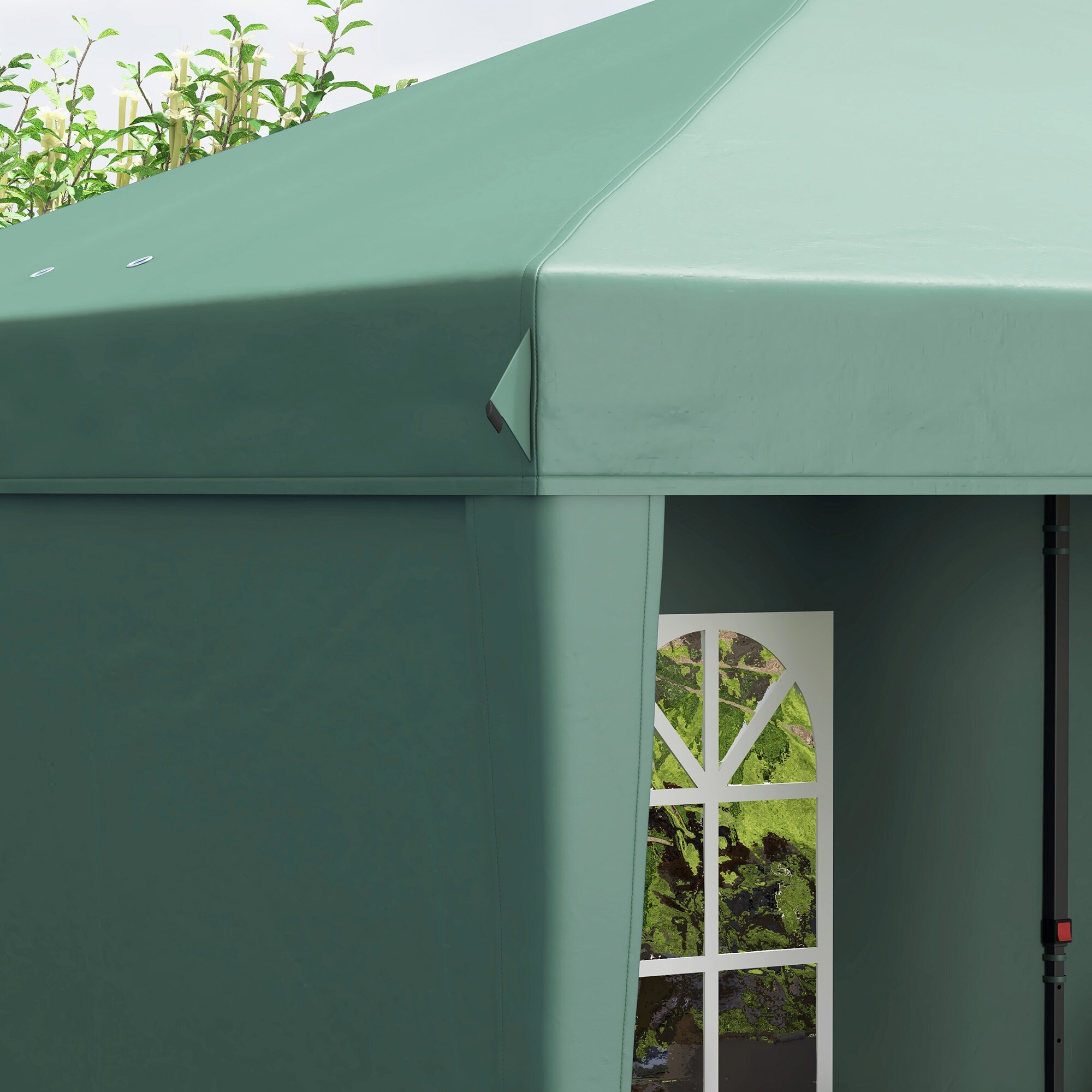 Outsunny 84C-117V01GN Wood-Resin-Gazebos - View #4