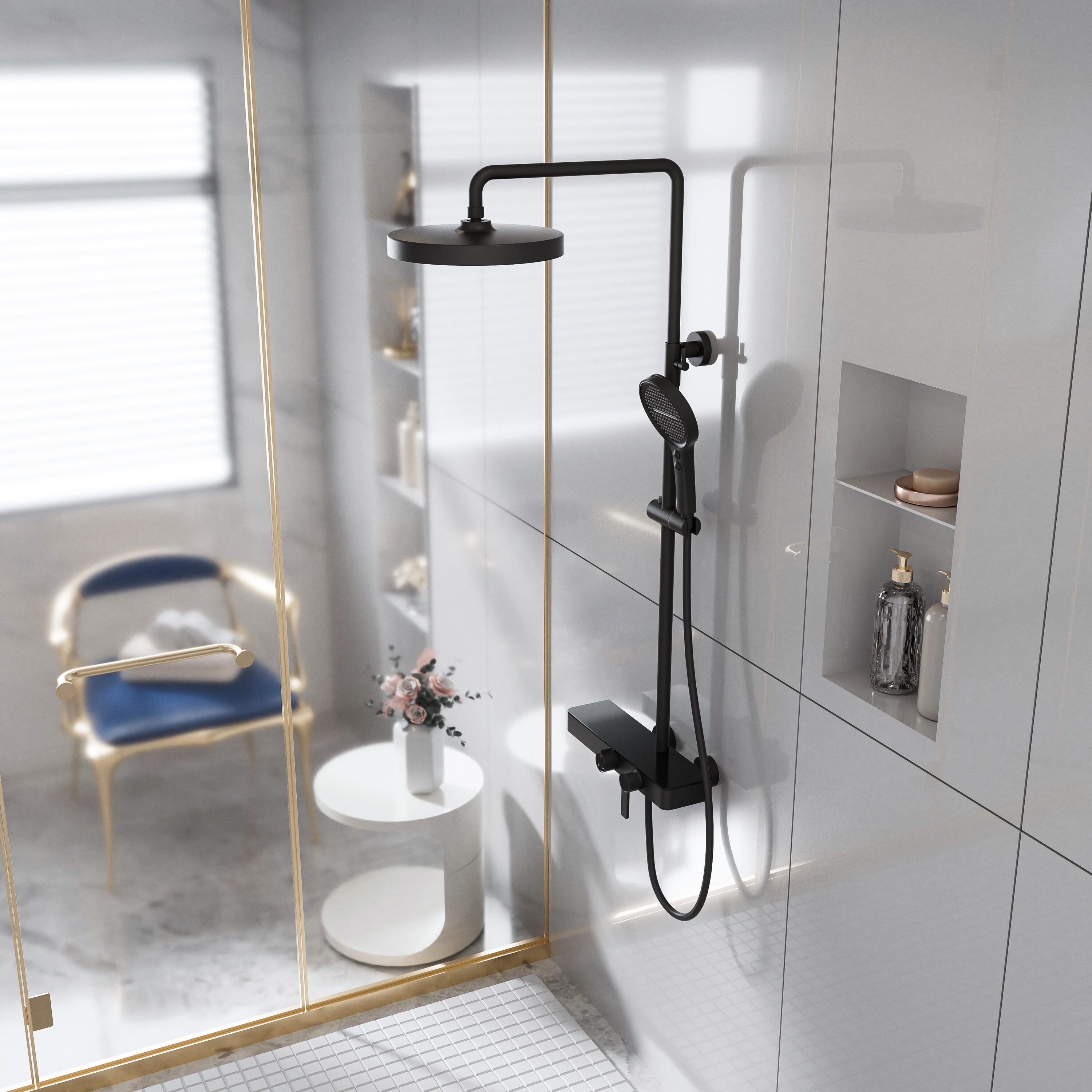 MODLAND MDL1SS32MB6 Showerhead-Bar-Panels - View #3