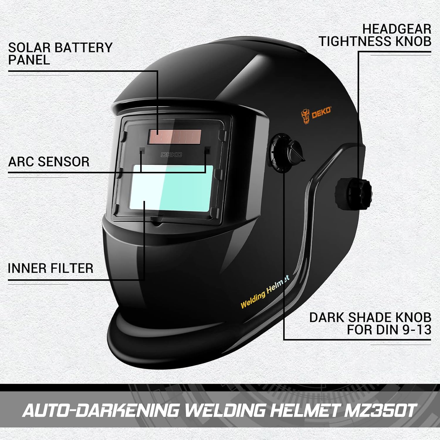 DEKO MZ350 Welding-Helmets - View #6