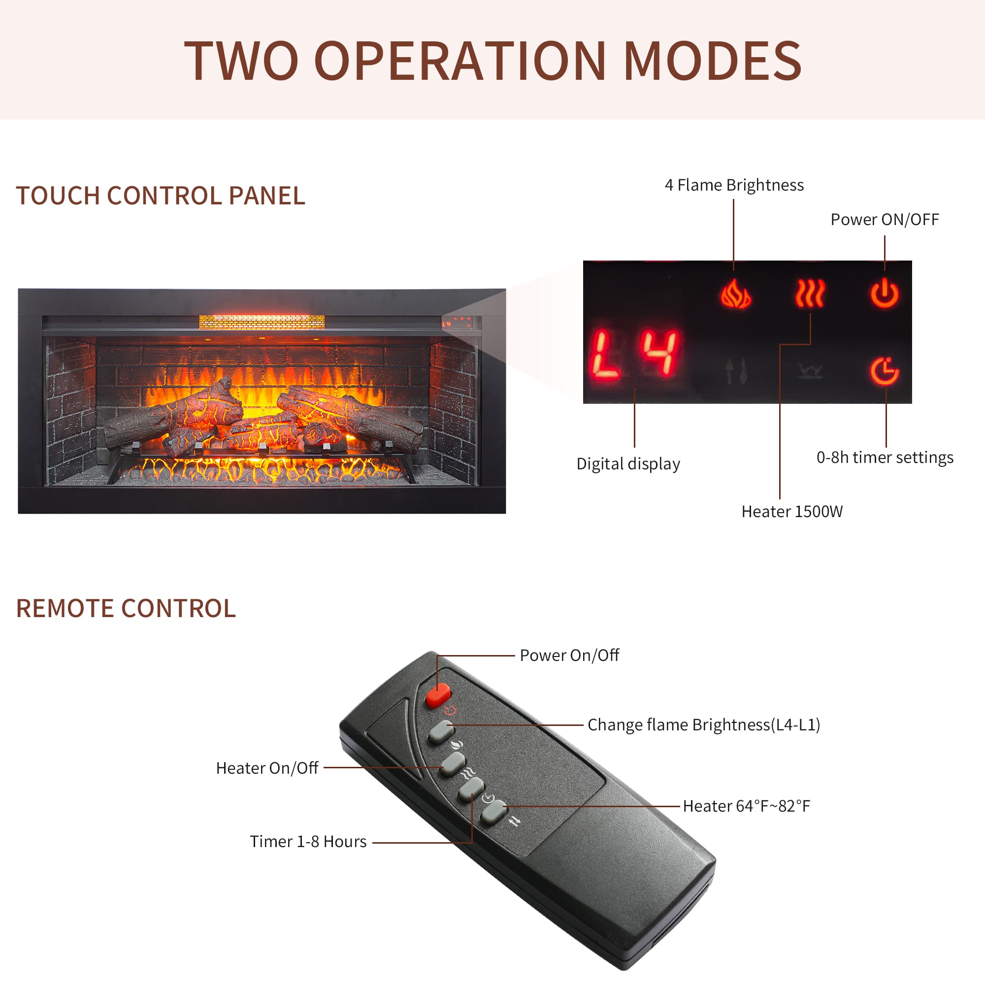 Innobule TOB137S Electric-Fireplaces - View #4