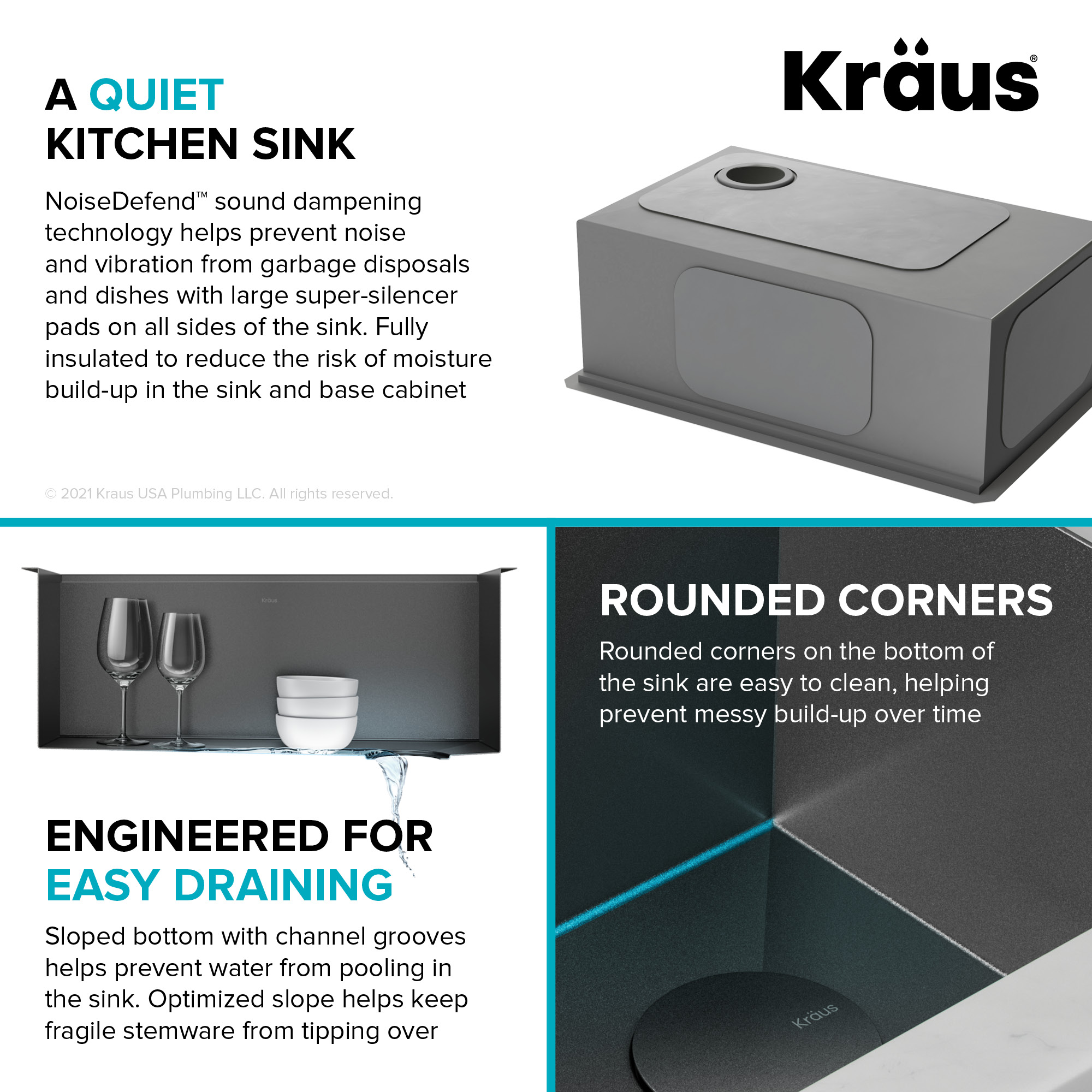 Kraus KWU110-27-PGM Kitchen-Sinks - View #16