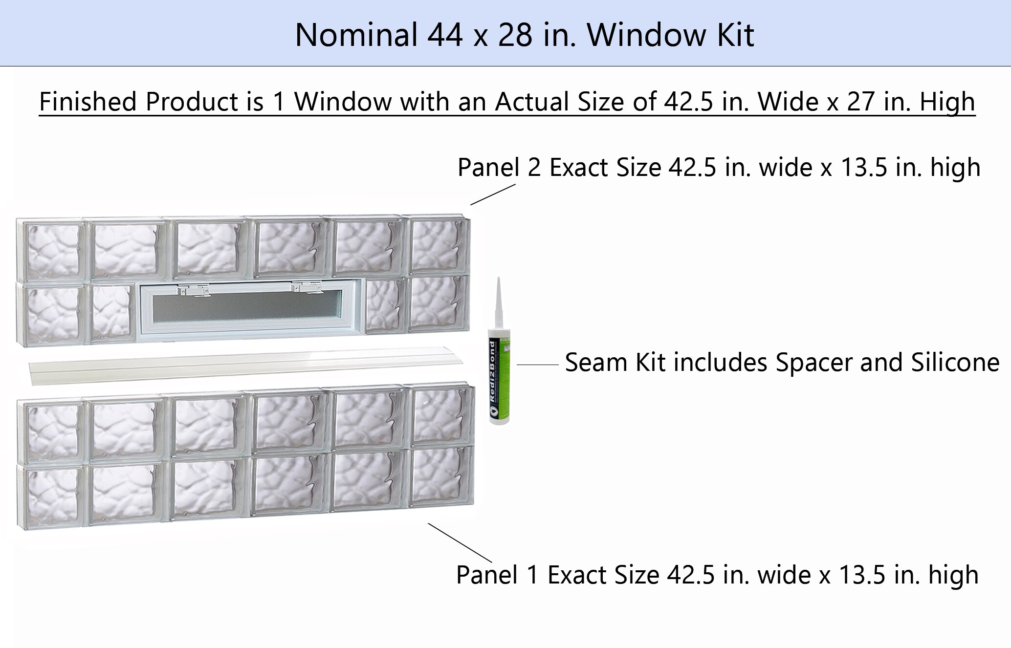 REDI2SET V4428DC Glass-Block-Windows - View #2