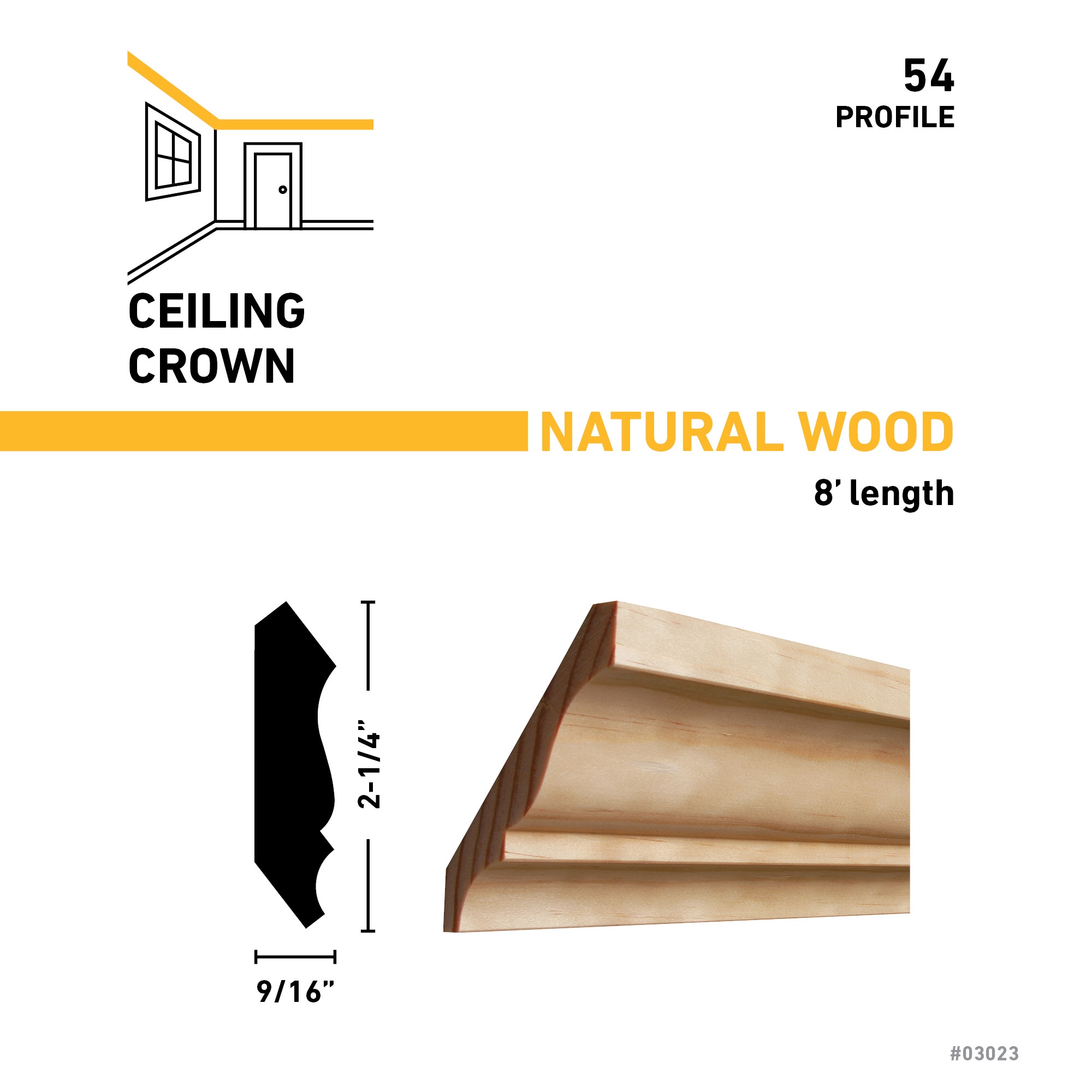 RELIABILT 54 8PINE Crown-Moulding - View #3