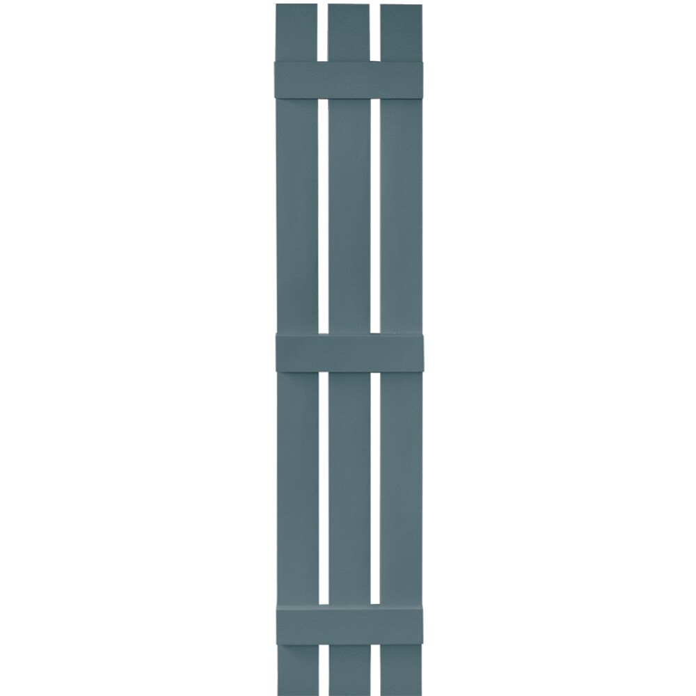 Vantage V5371267004 11.875-in W x 67-in H Blue Board and Batten Spaced Exterior Shutters