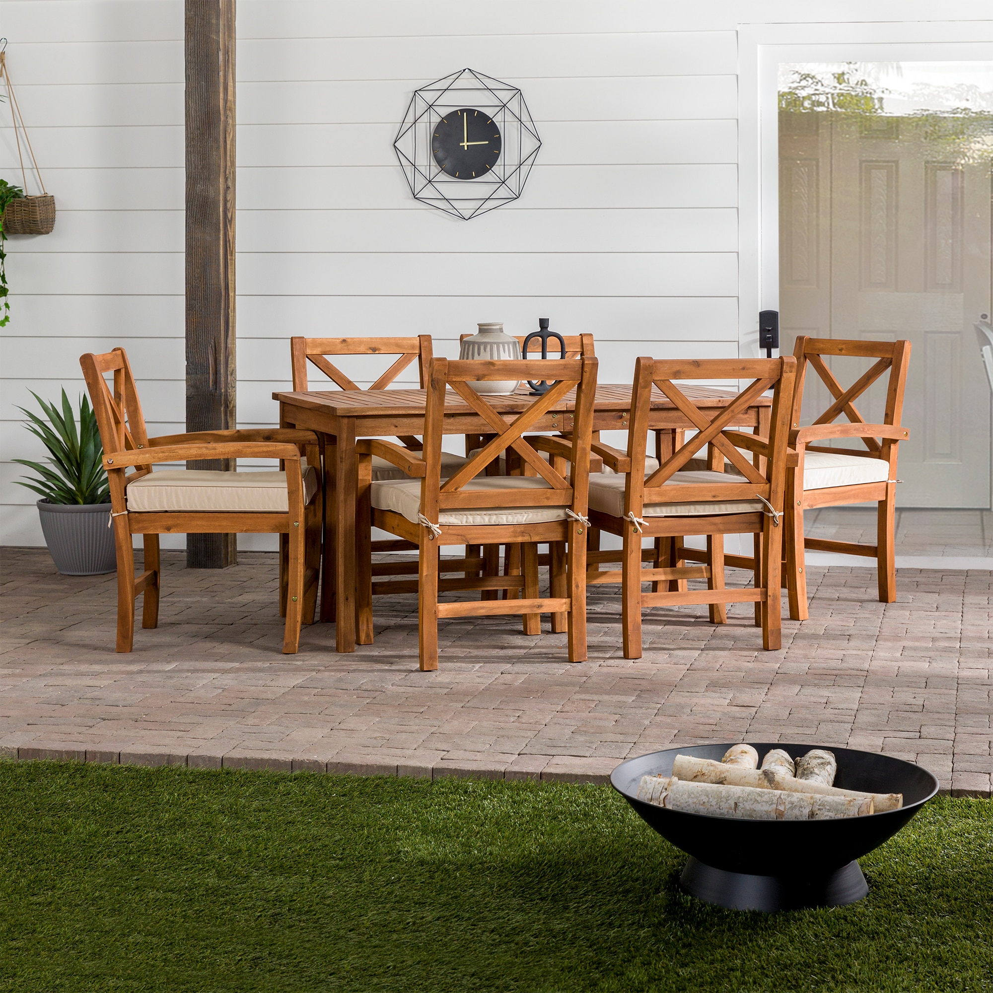 Walker Edison LWW7XSDTBR Patio-Dining-Sets - View #3