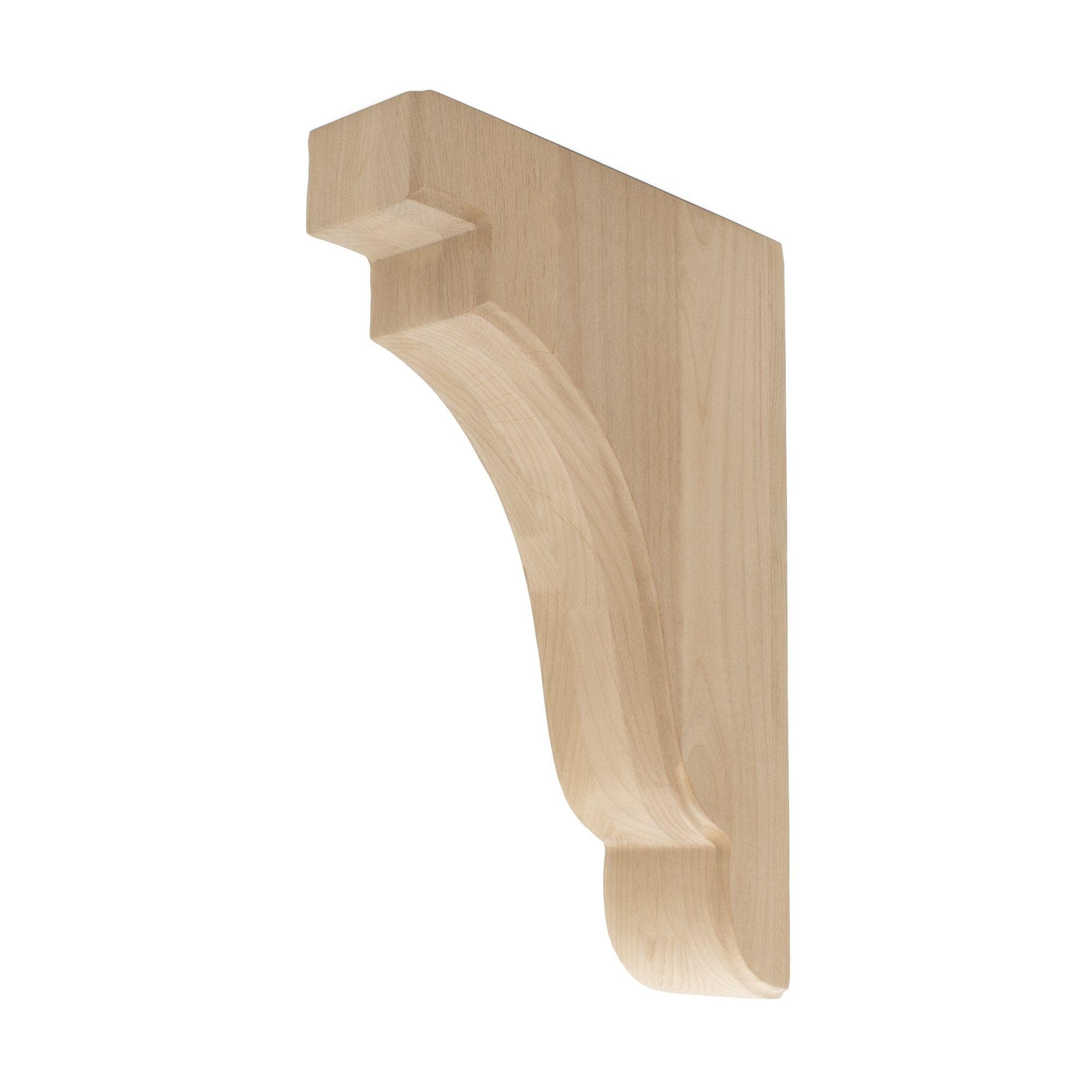 Architectural Products by Outwater 3P5.13.00241 2.5-in x 8-in x 12-in Plain Finished Alder Multiple colors/finishes Wood Paintable/Stainable Corbel