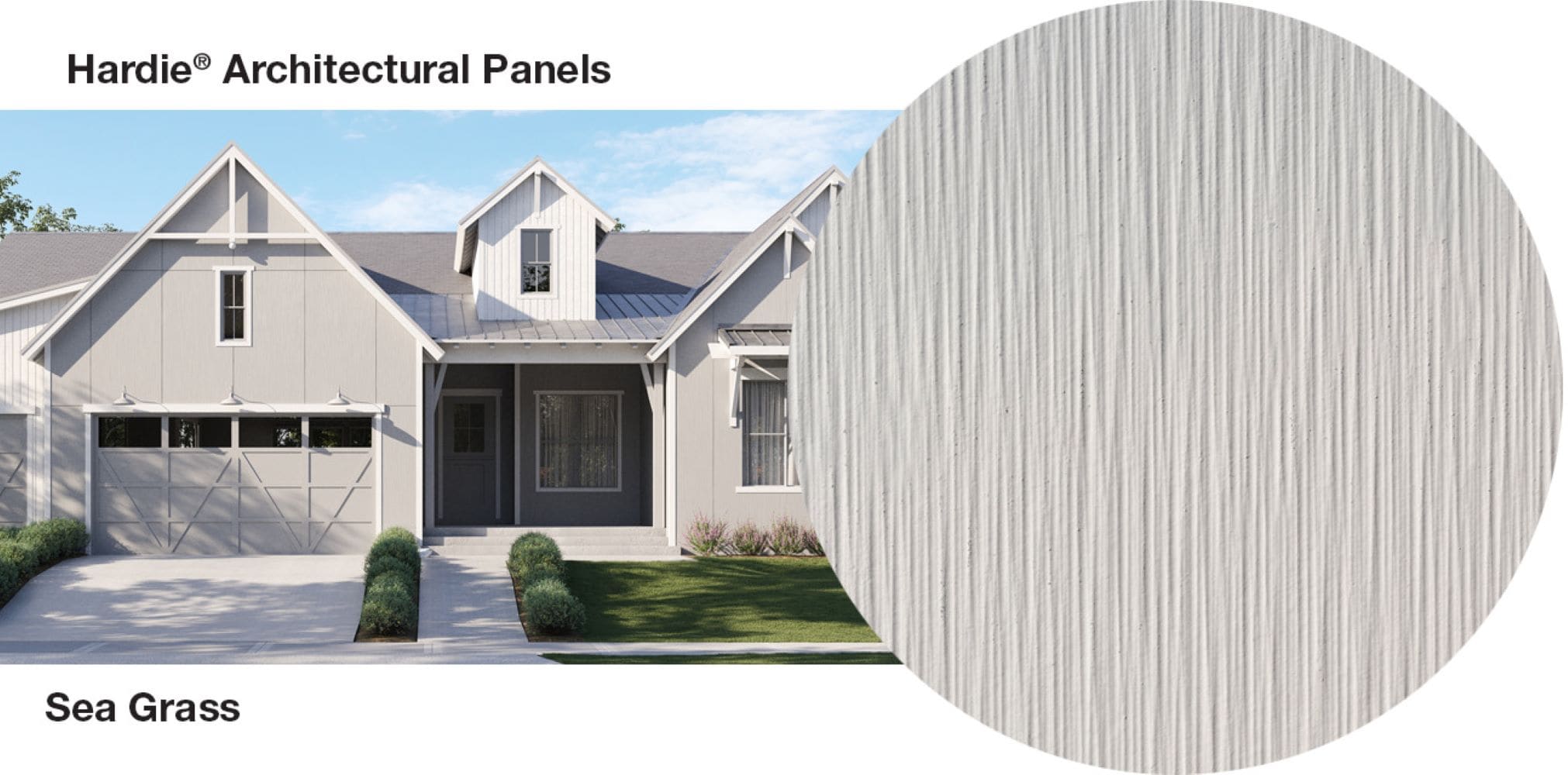 James Hardie Architectural Panel Primed HZ10 Straight Fiber Cement Sea ...
