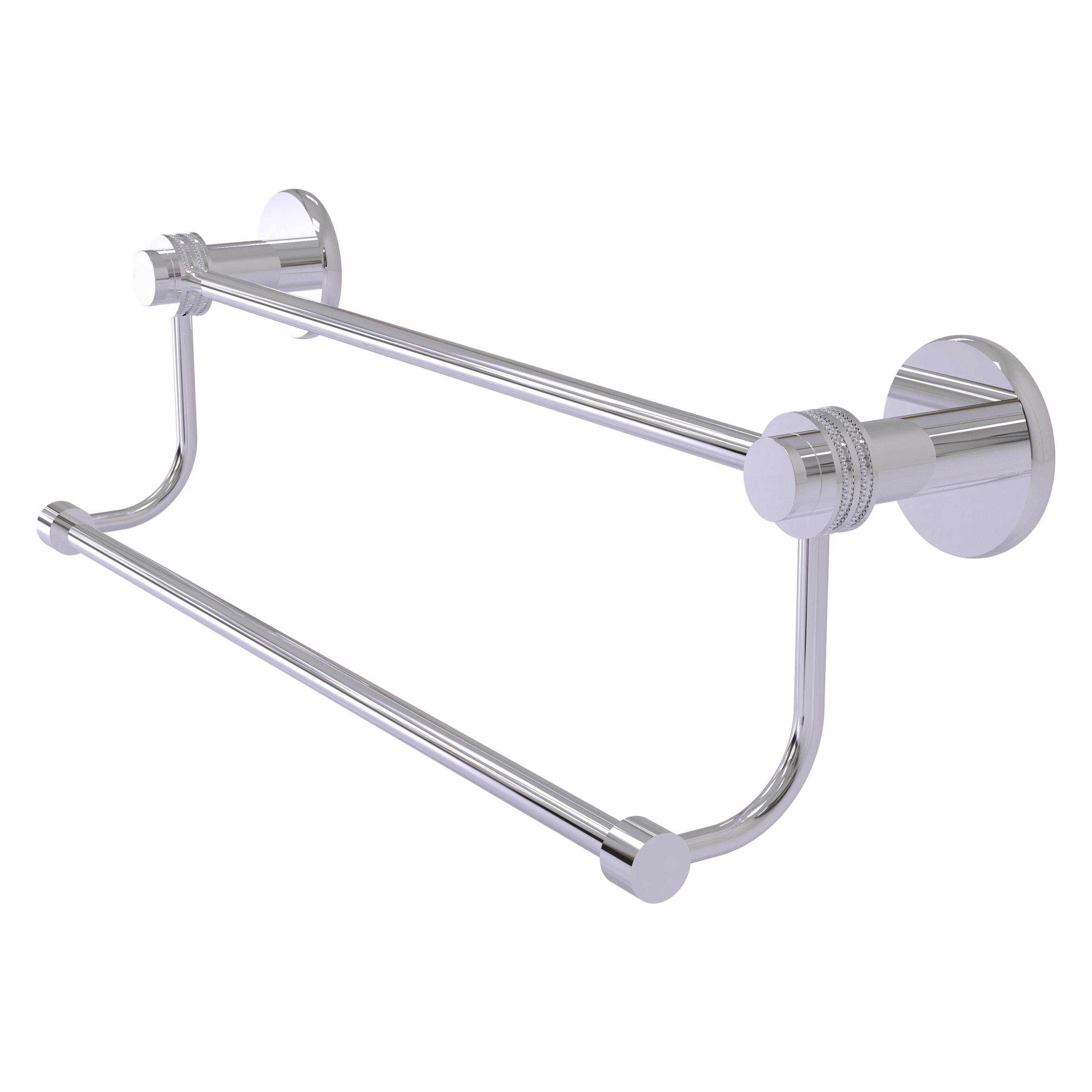 Allied Brass 9072D/36-PC Mercury 36-in double Polished Chrome Wall mount Double Towel Bar