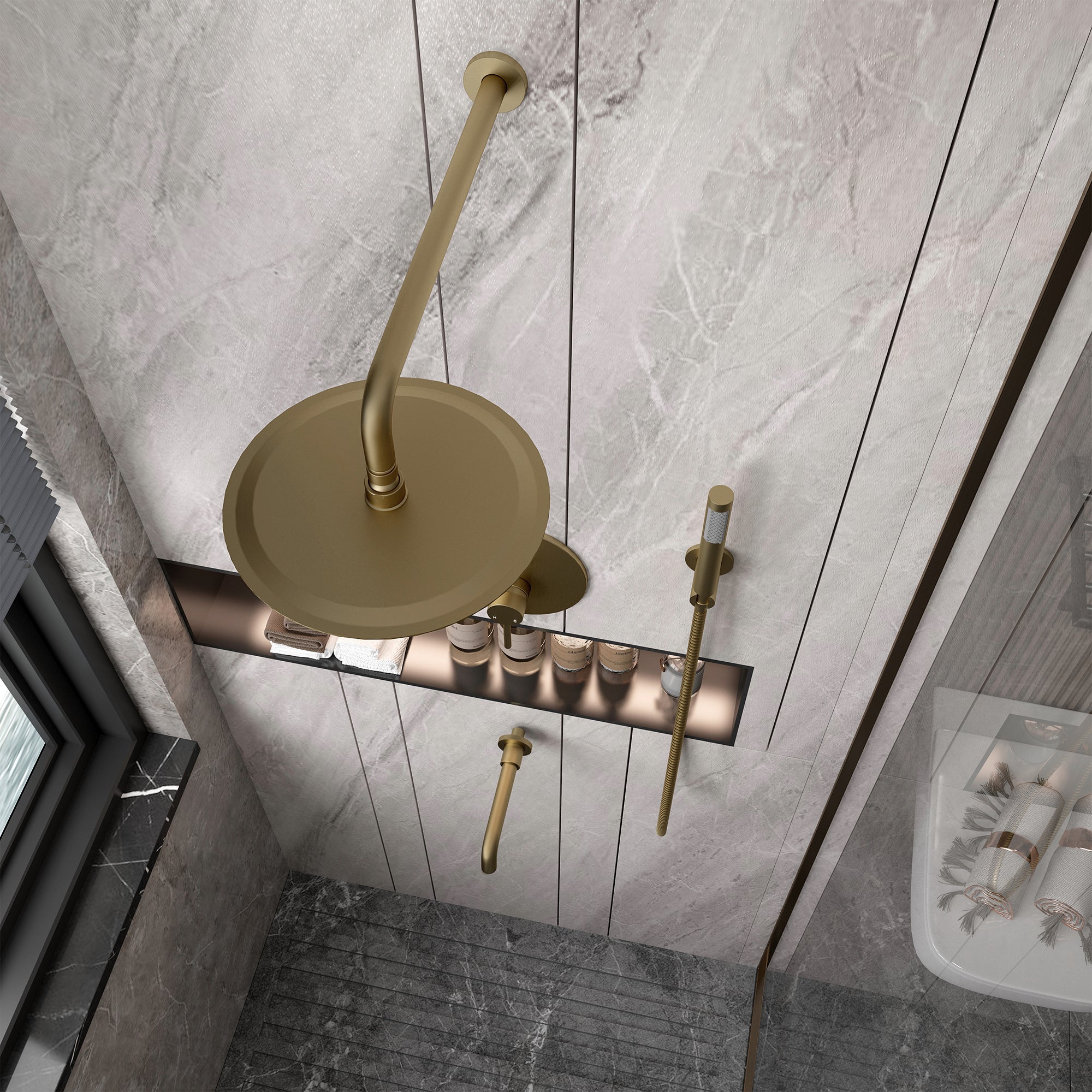 Boyel Living BL-DM6612GNI Showerhead-Bar-Panels - View #9