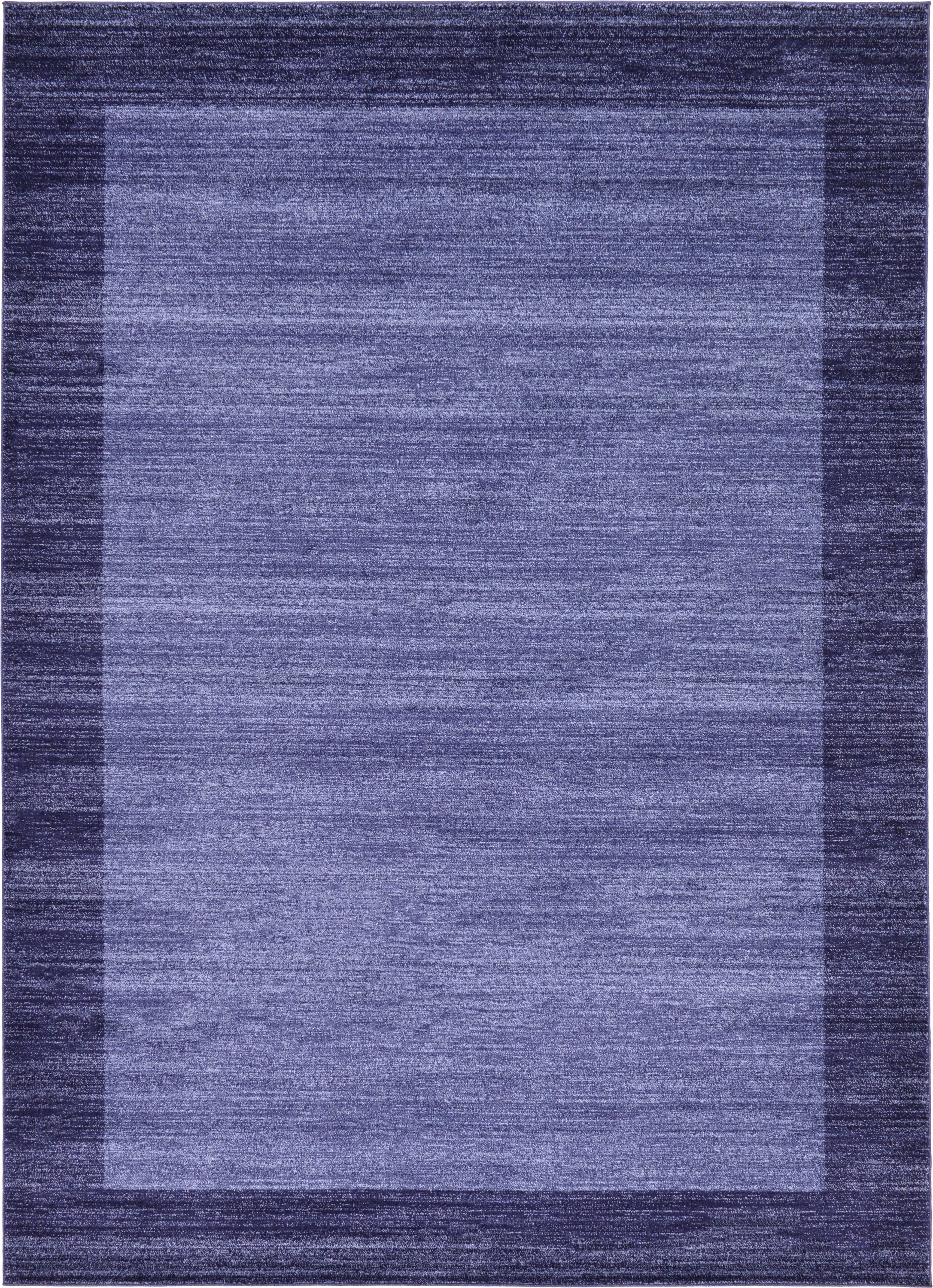 Angelica Navy Blue Easy-Care Rectangular Rug 8' x 11'