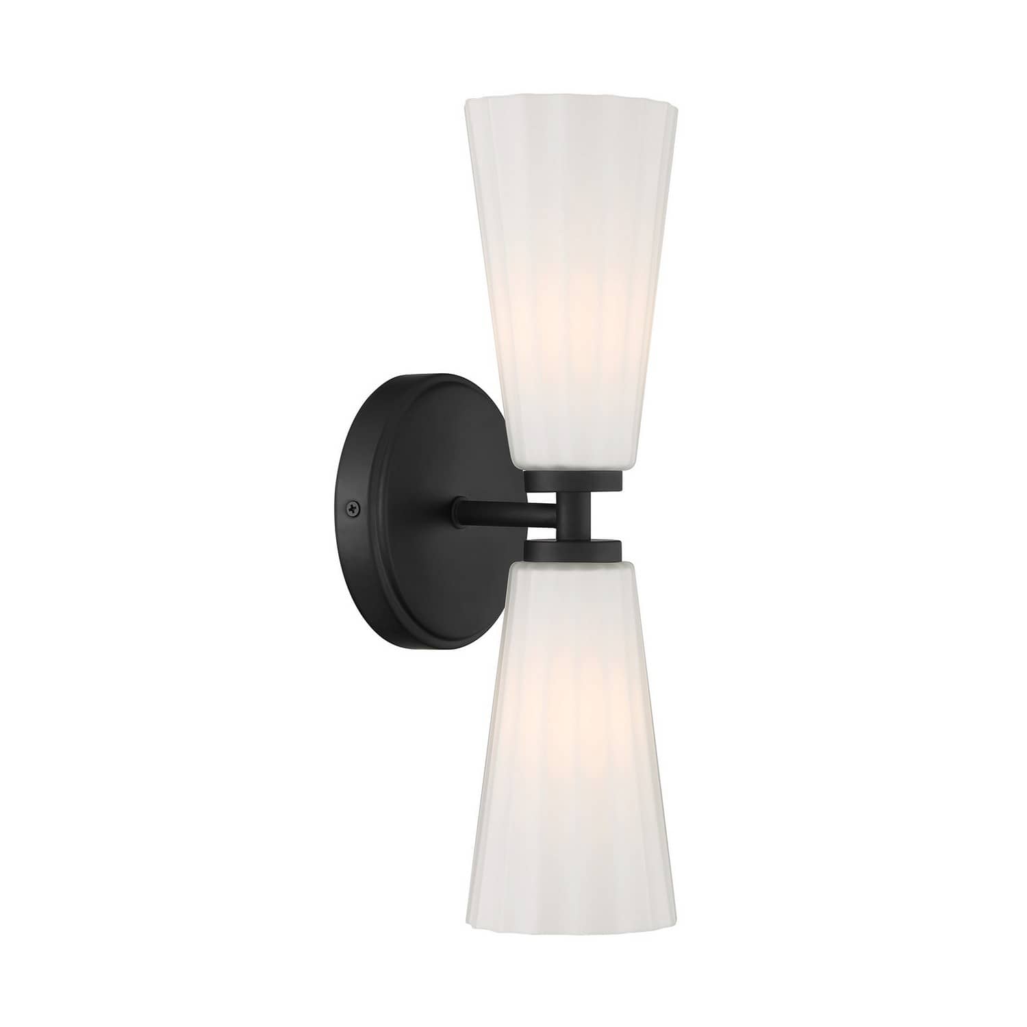 Trade Winds Lighting TW95192MBK 2-Light Wall Light from Augusta Collection in Matte Black