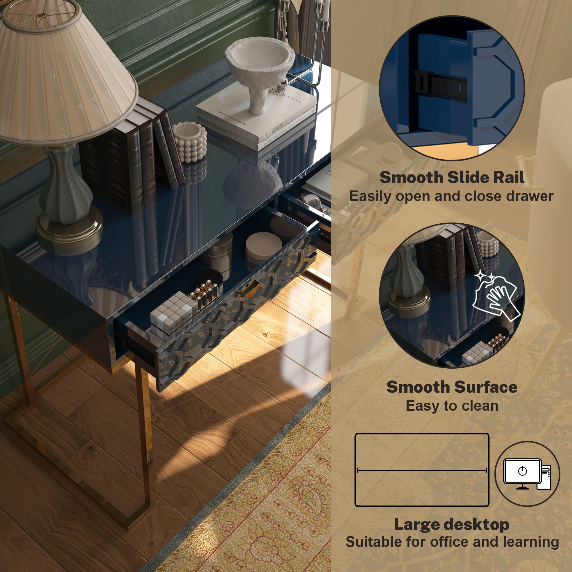 Clihome CL-DK1-BL Console-Sofa-Tables - View #11