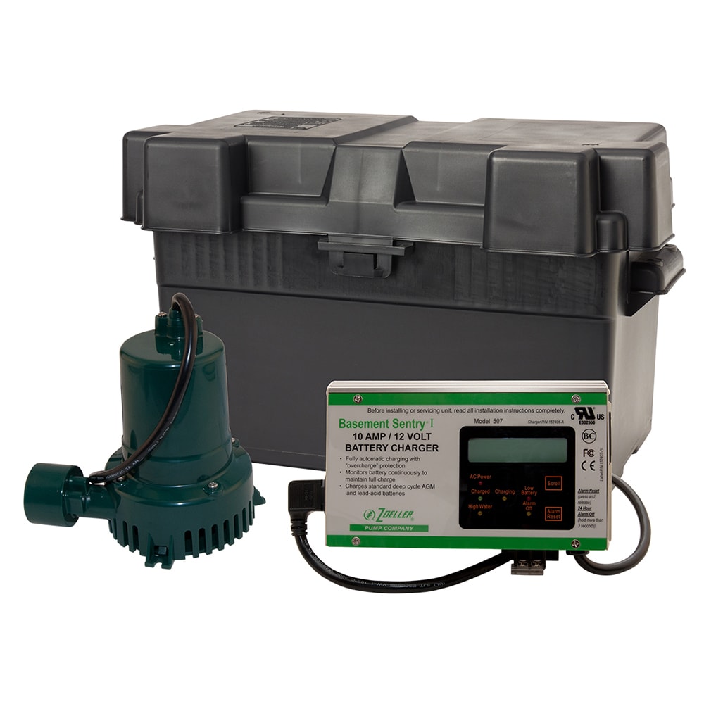 Zoeller Basement Sentry 12v Dc Backup Sump Pump System With Control Box Water Pump Accessories 0583