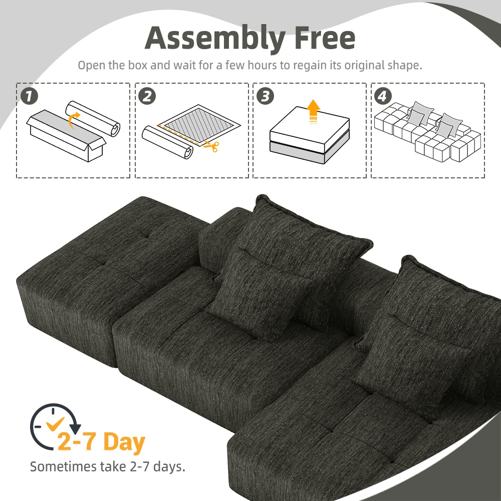 Homy Casa HJCSQJ-BK Sofas-Loveseats - View #8
