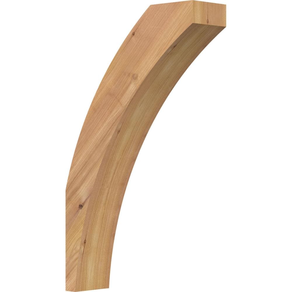 Ekena Millwork BRC04X12X20THR00SWR 3-1/2-in x 12-in x 20-in Western Red Cedar Unfinished Wood Thorton Smooth Knee Brace