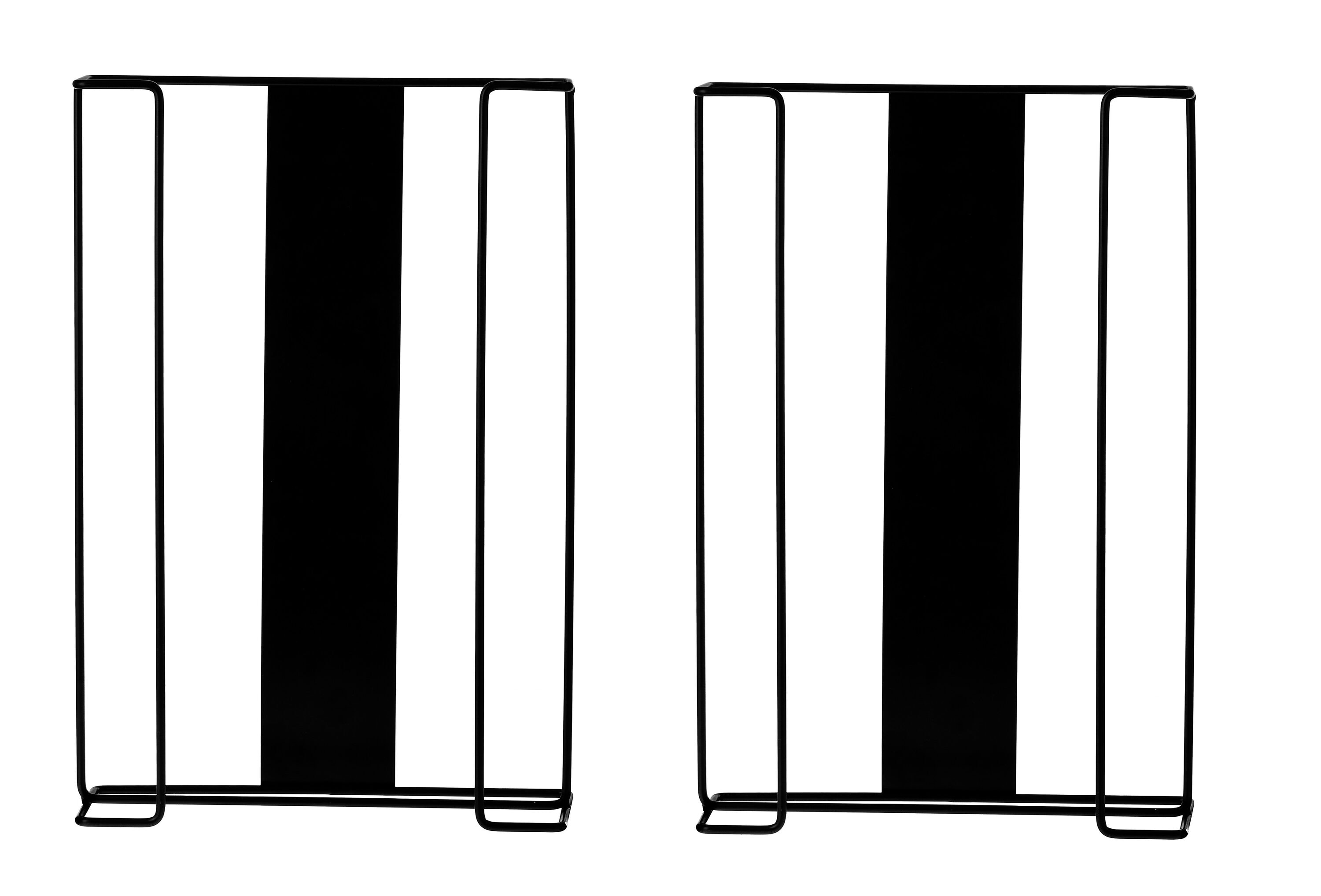 Alpine Industries Black Triple Box Capacity Steel Wire Wall Mount Glove Box Dispenser Disposable Gloves Box Holder (2-Pack)