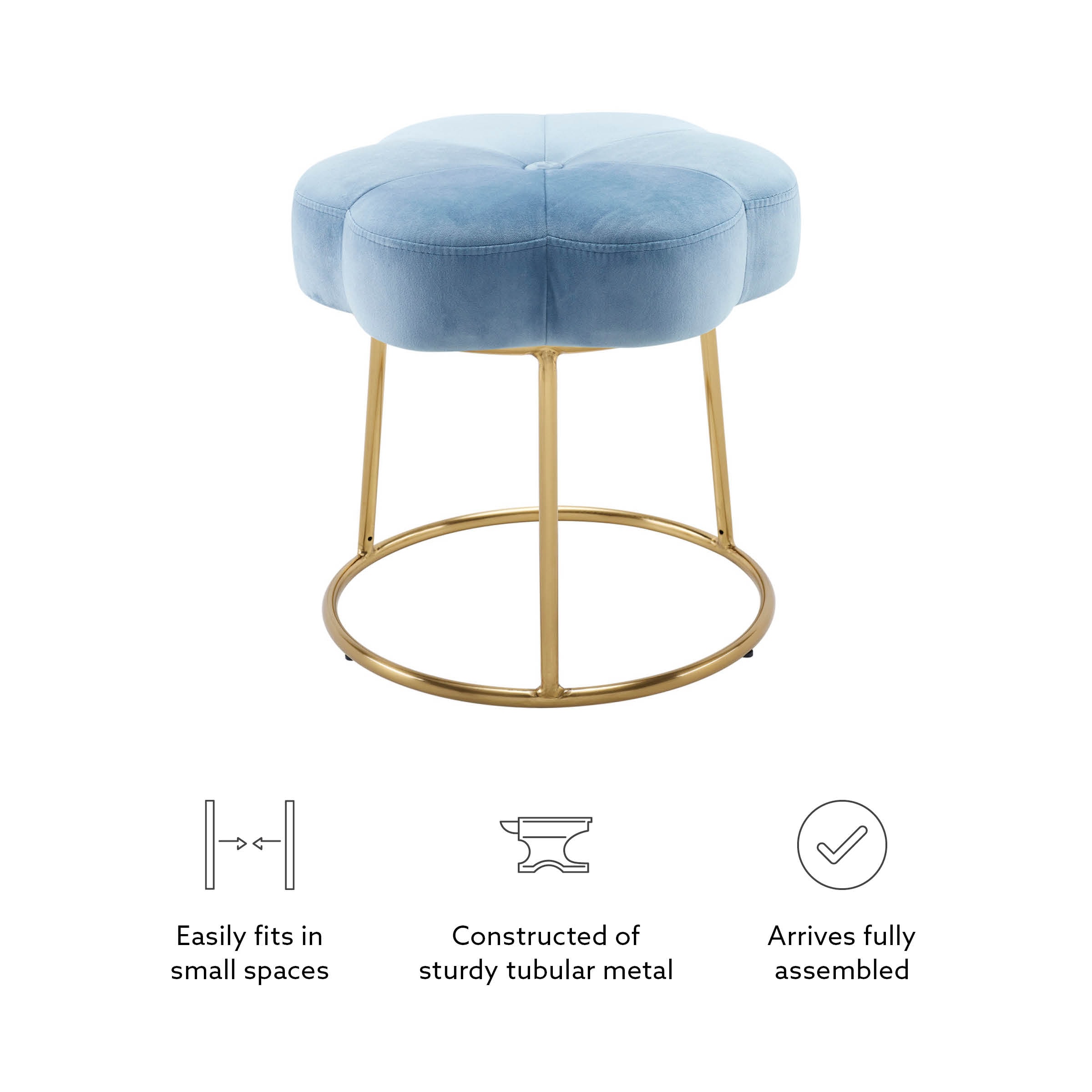 Linon ST006BLU01ASU Vanity-Stools - View #6