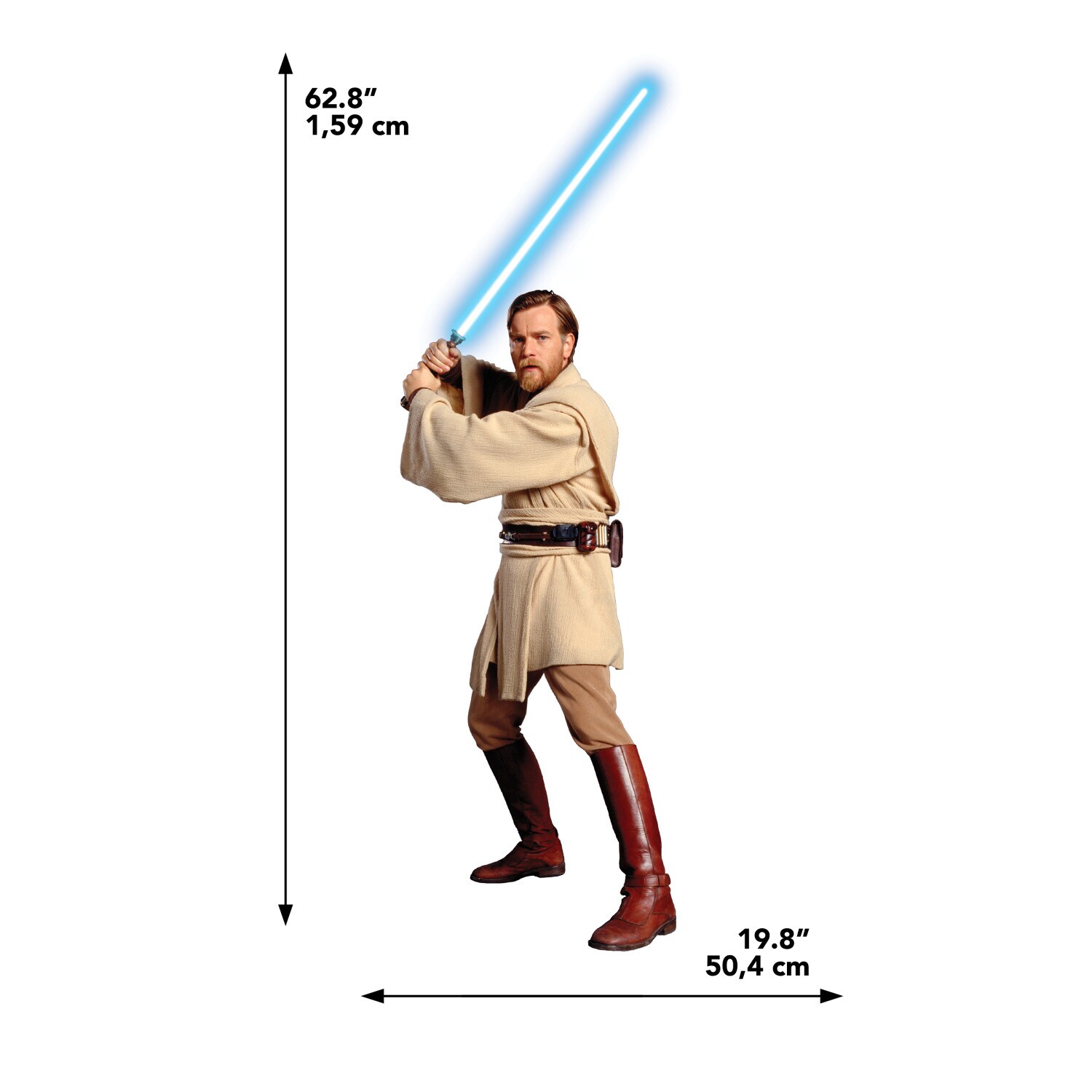 Classic Obi-Wan Kenobi Peel and Stick Giant Wall Decals
