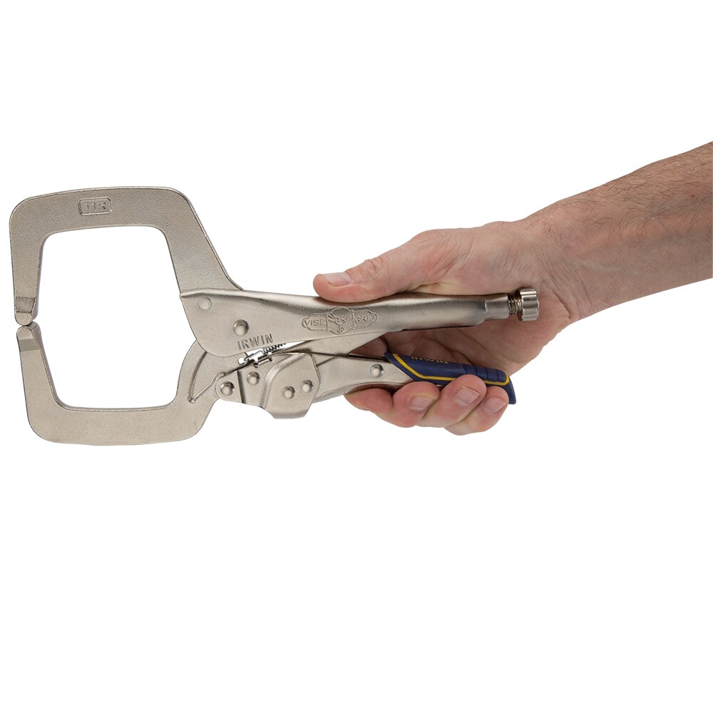IRHT82586 Fast Release - New C-Clamp with Swivel Pads VISE-GRIP Welding Pliers 11-Inch 