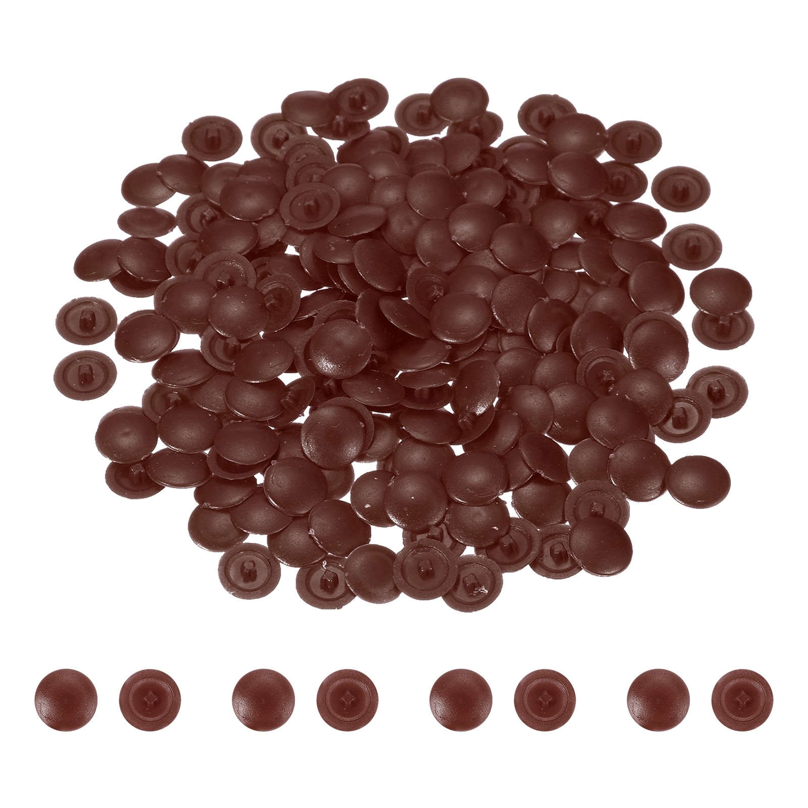 Unique Bargains 200pcs Screw Head Covers 12mm Plastic Screw Caps ...
