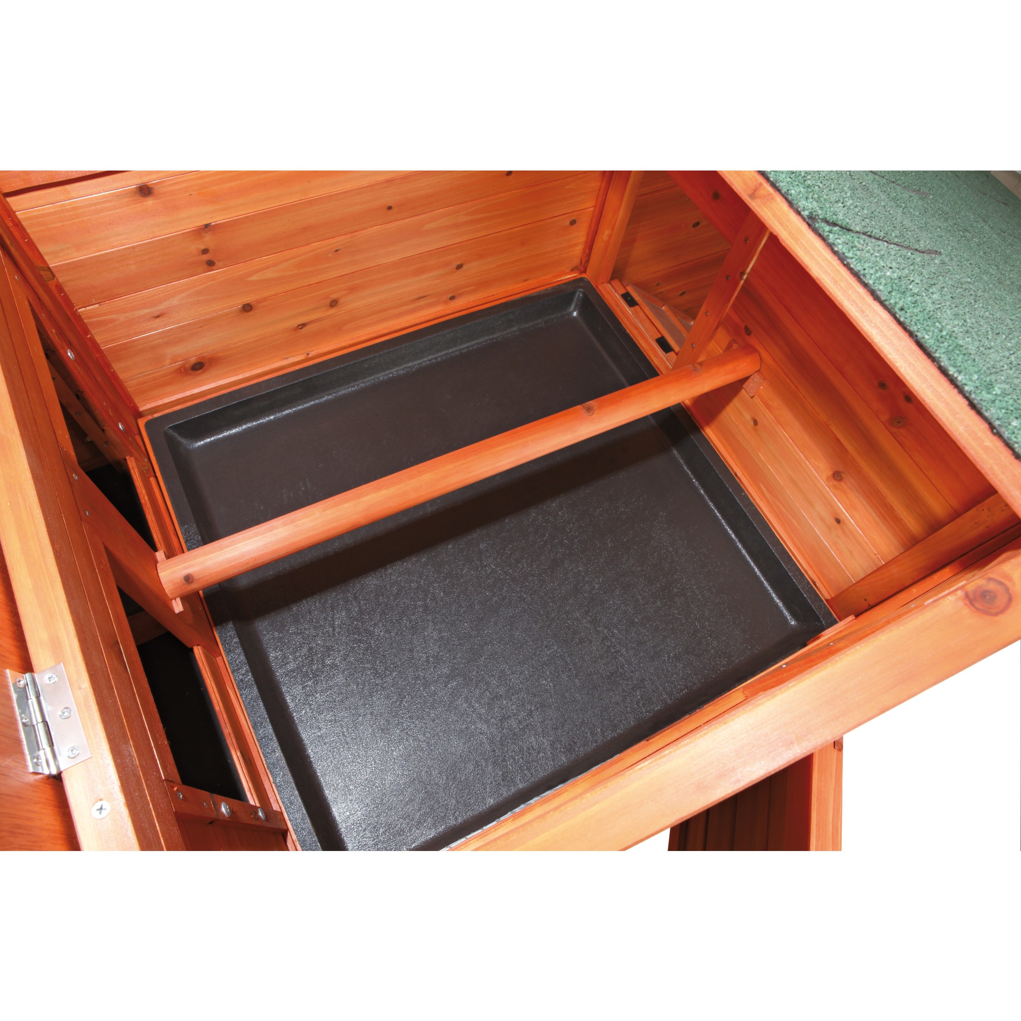 Weatherproof Glazed Pine 2-Story Outdoor Chicken Coop