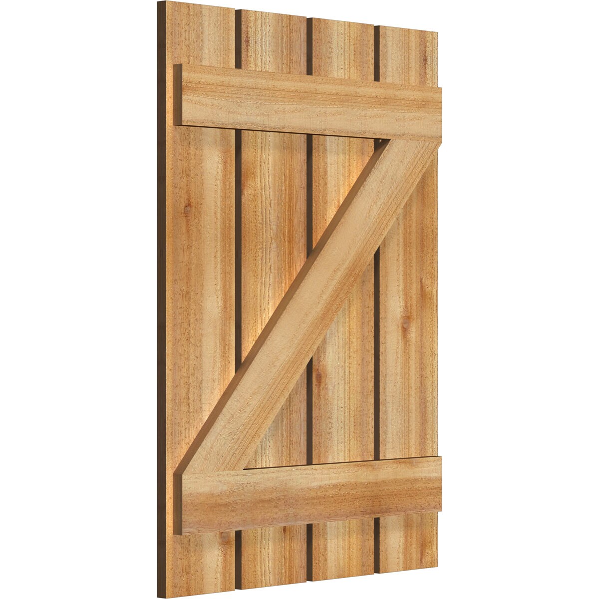 Ekena Millwork RBS06Z23X033RWR Exterior-Shutters - View #2