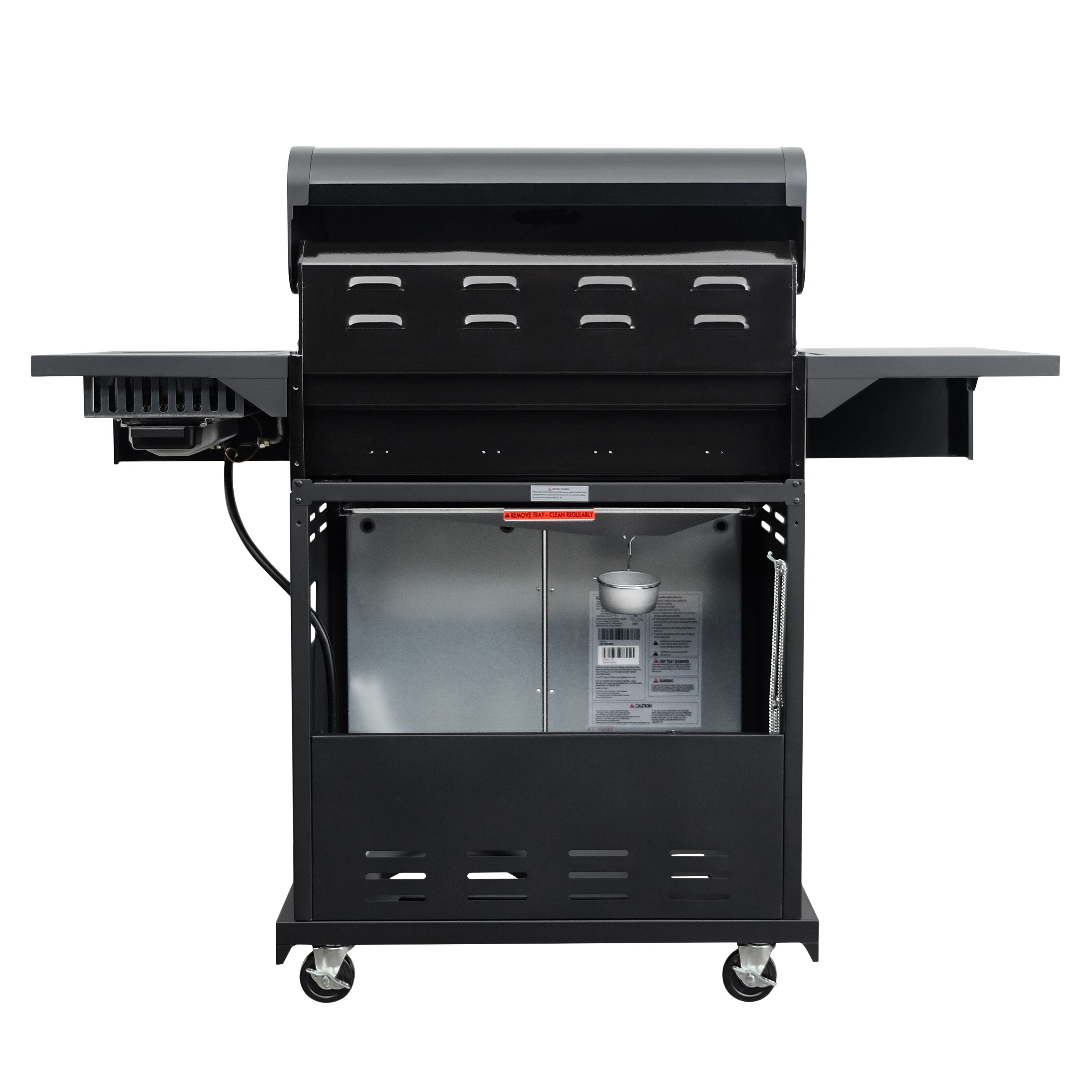 Kenmore Black with Chrome Accents 4 Burner Liquid Propane Gas