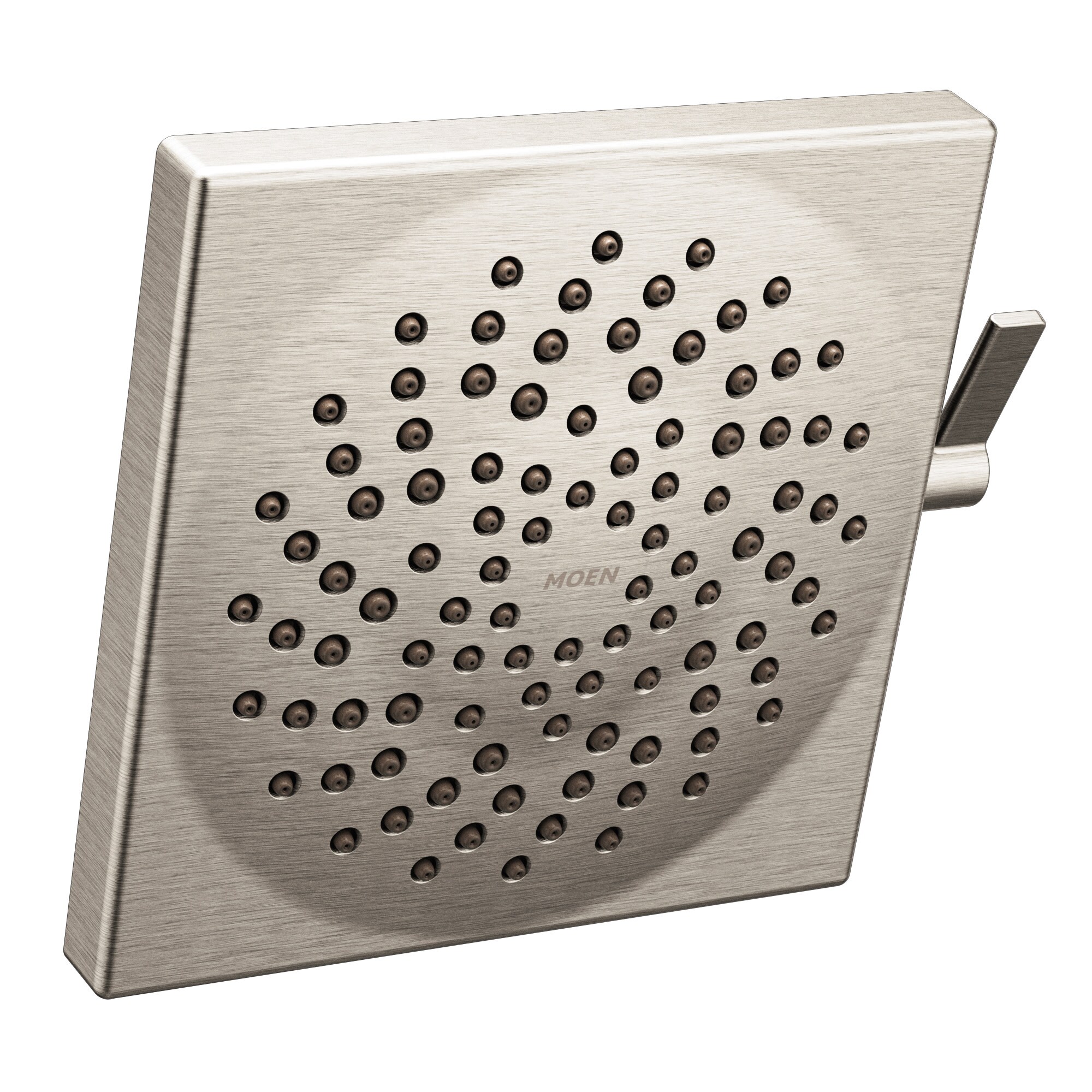 Moen S6345BN Brushed Nickel Sold separately Multi-function 8.5-Inches Square Bathtub and shower Faucet (Valve Not Included)