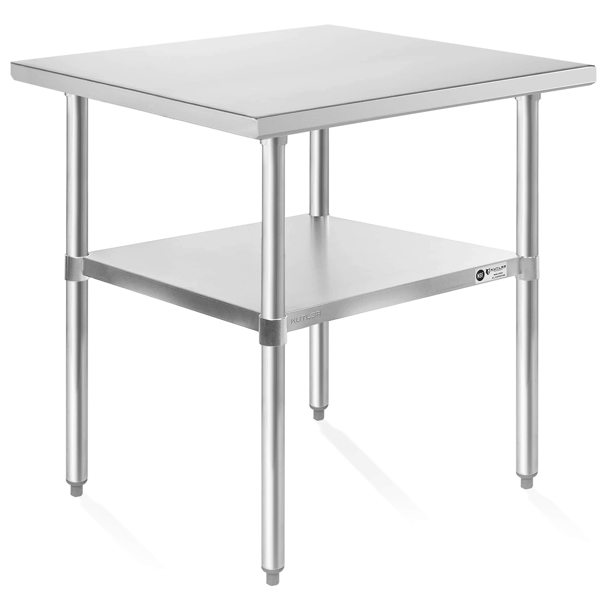 KUTLER PREP-KT-04. 24 x 30-in NSF Commercial Stainless Steel Table for Kitchen Prep Work