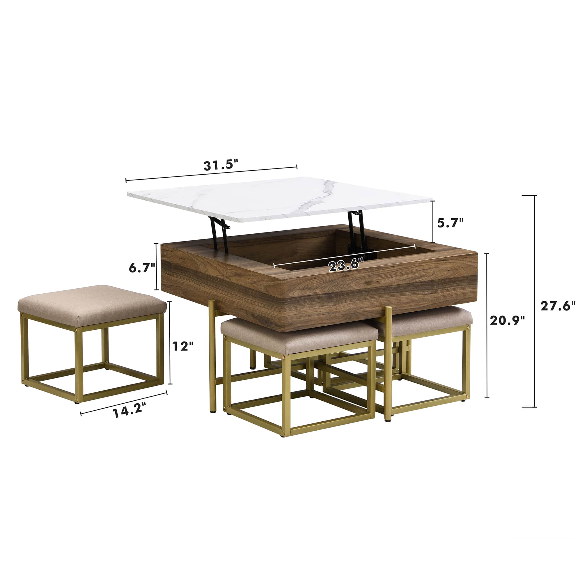 Vynxaria LEXY0470-DJJJ-BZ040 End-Tables - View #4