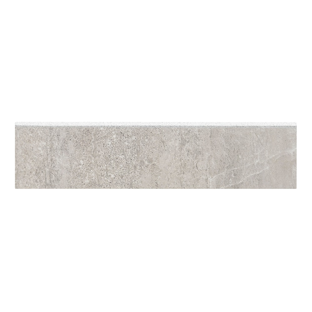Style Selections Skyros Gray Porcelain Bullnose Tile (3-in x 12-in)