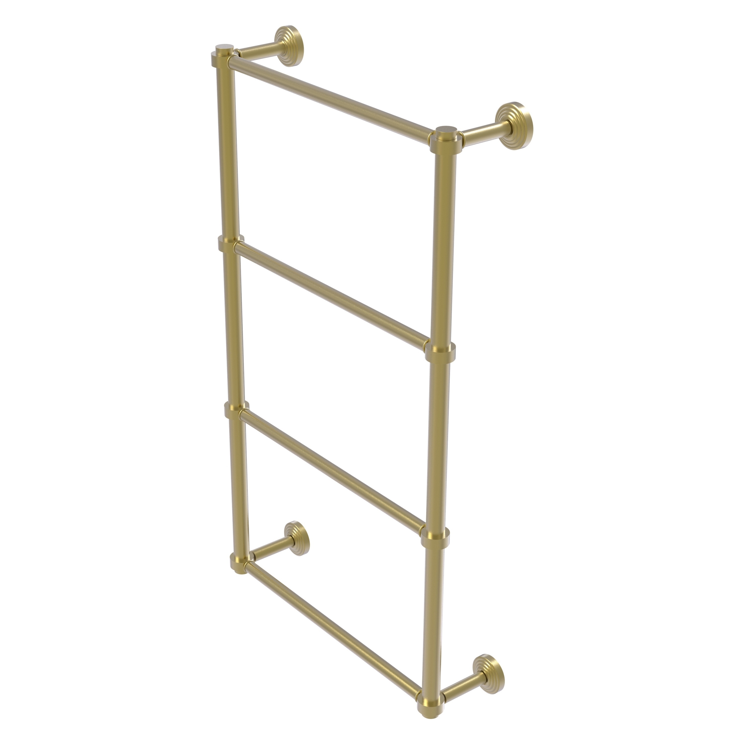Allied Brass WP-28-36-SBR Waverly Place 36-in double Satin Brass Wall mount 4-tier Towel Bar