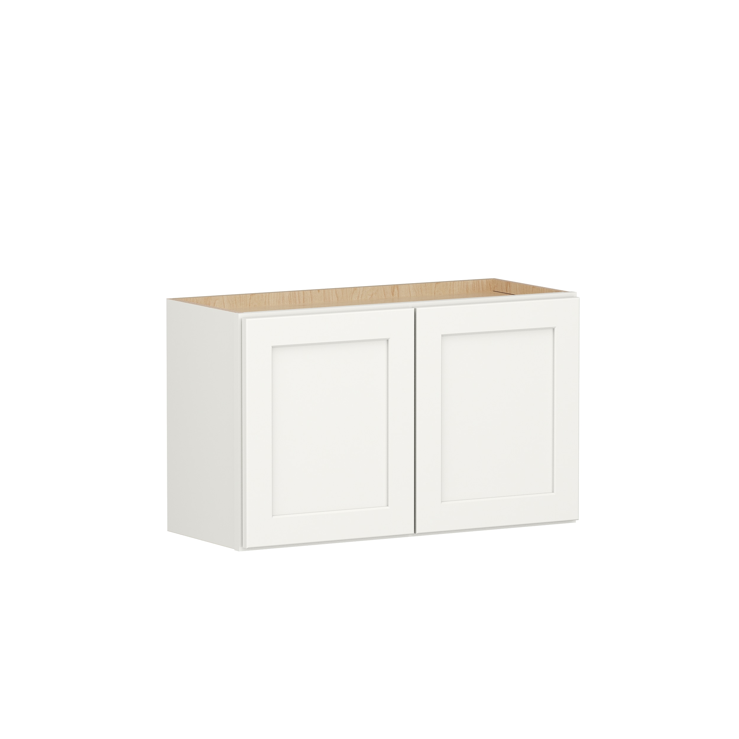 Shenandoah PRO Express SPE 90MPS-821 Breckenridge 30-in W x 18.125-in H x 12-in D Linen Full Overlay Wall Fully assembled Plywood Cabinet (Recessed Panel Shaker)