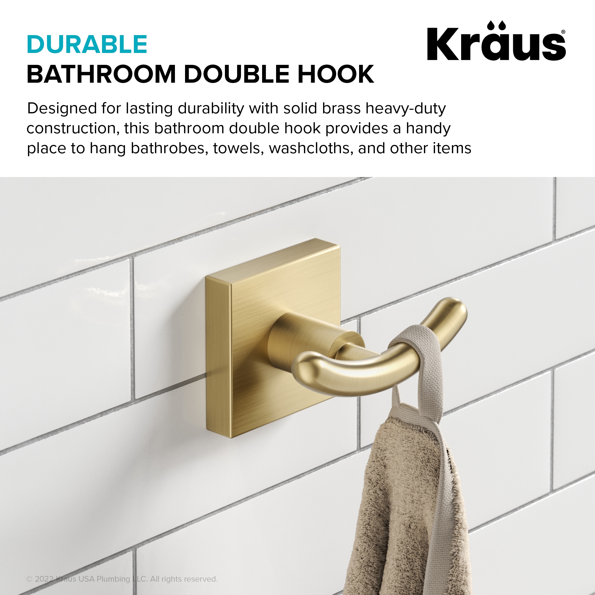 Kraus KEA-17702BG Robe-Hooks - View #5