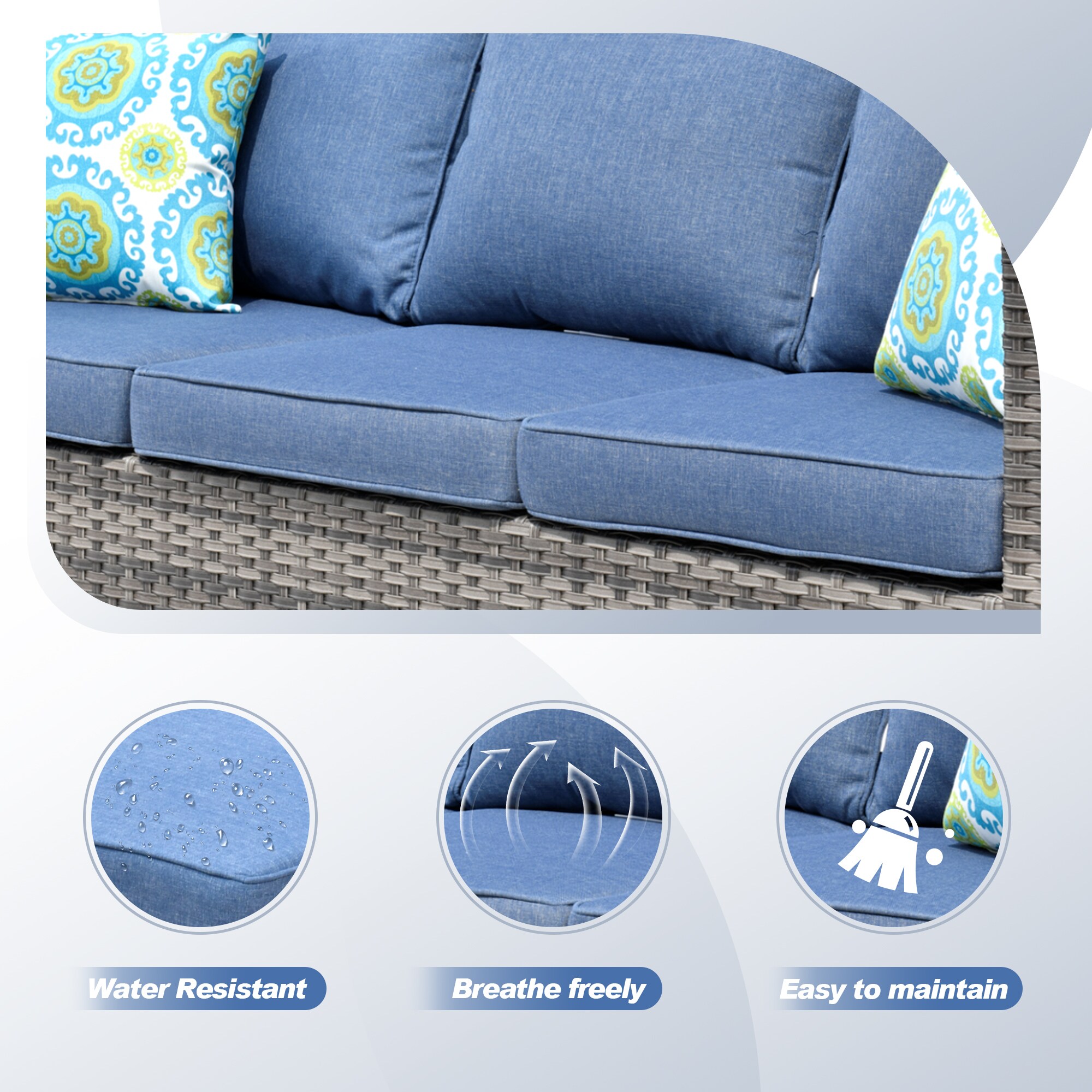 Ovios GRS300-6 Patio-Conversation-Sets - View #5