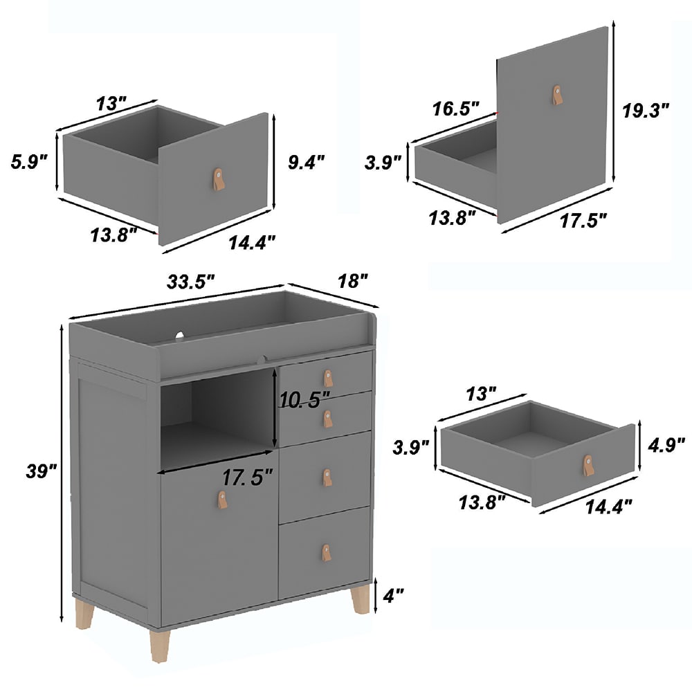 Homsee C-KF180097-05 Baby-Changing-Stations - View #14