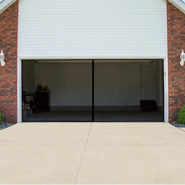 Retractable Double Garage Door Screen, Two Car Garage Door Screen