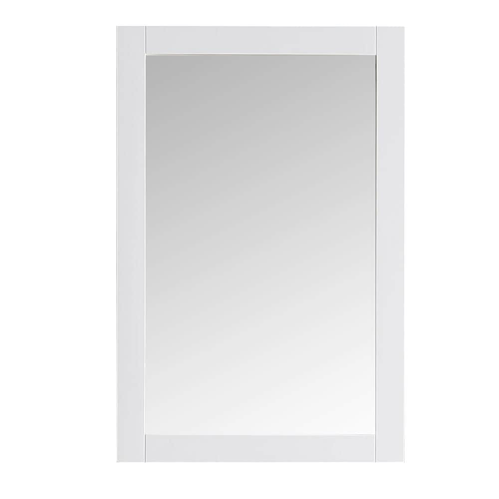 Fresca FMR2302WH Hartford 20-Inches x 30-Inches Framed Rectangle Bathroom Vanity Mirror ( White )