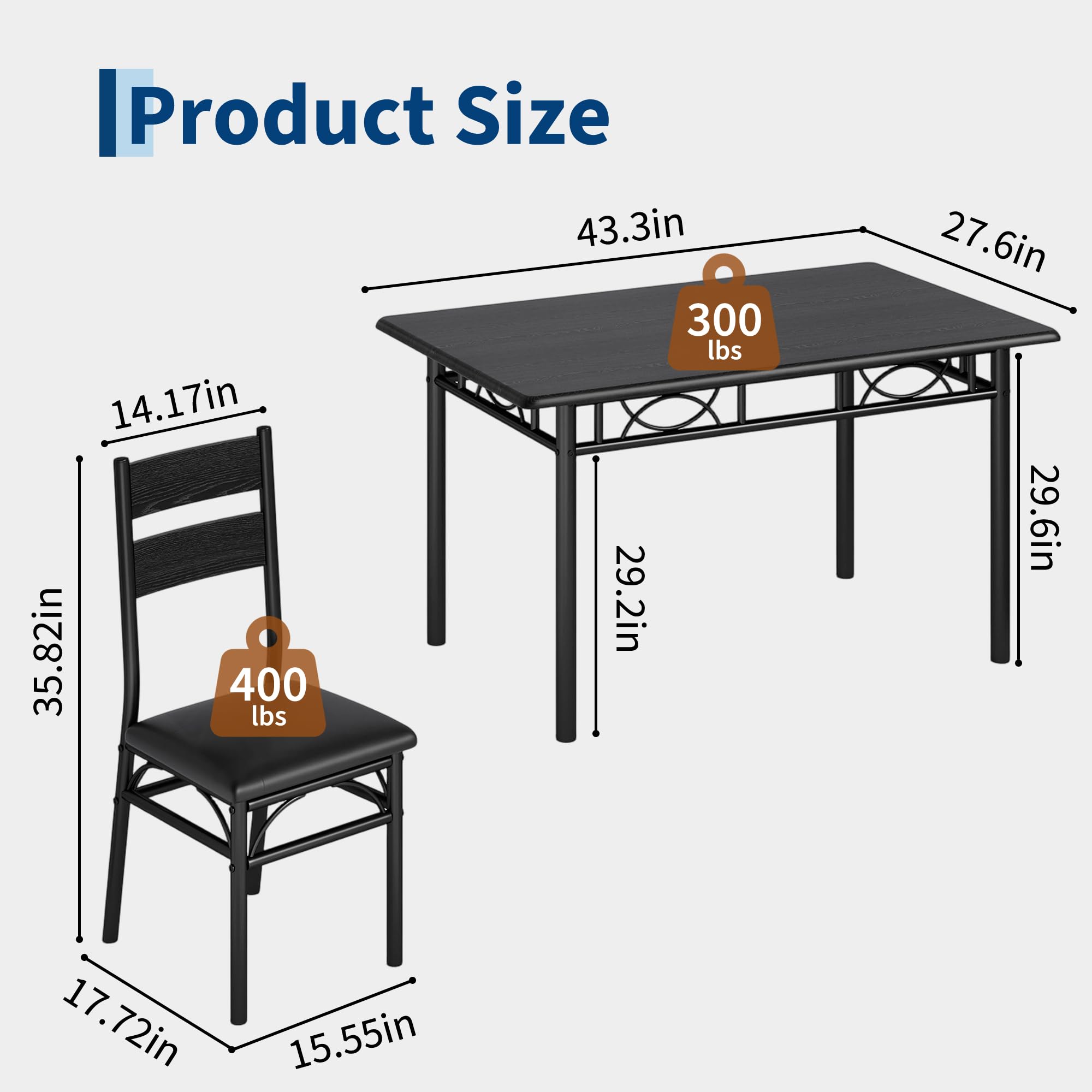 GarveeLife CLJ-F6Q7JV-TJJF2MQP Dining-Sets - View #4