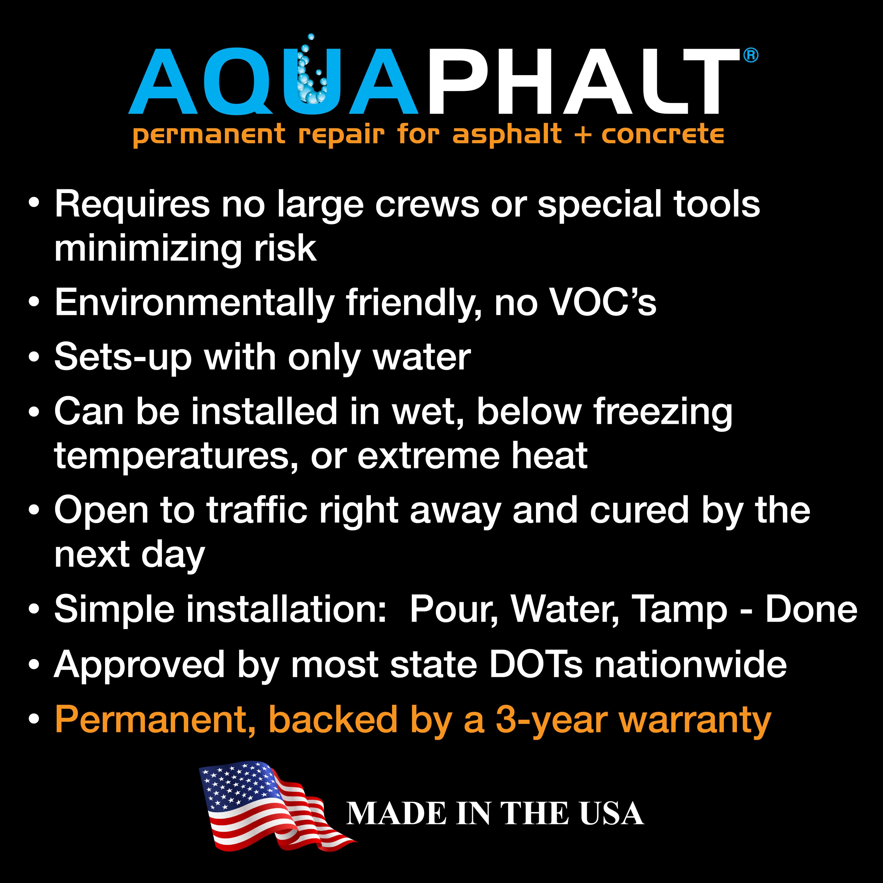Aquaphalt AQUAPHALT 6.0 Asphalt-Patch - View #2
