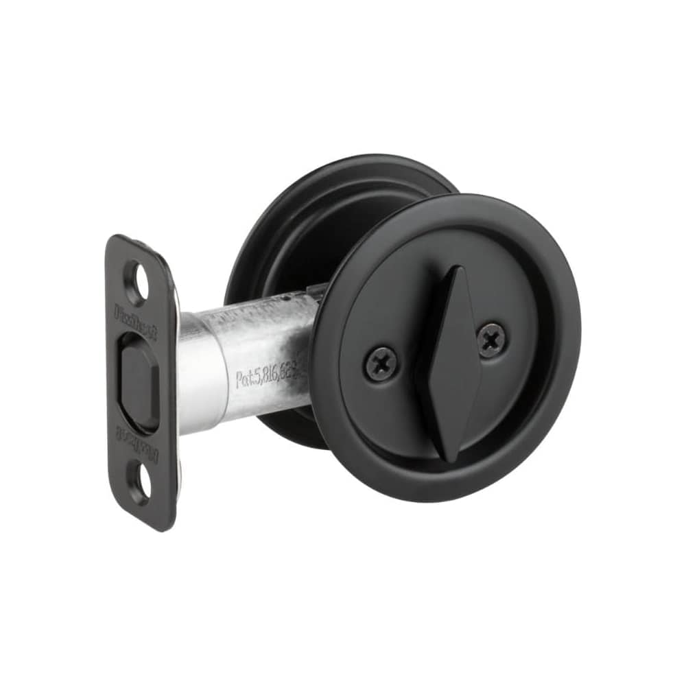 Kwikset 335 Round Privacy Bed/Bath Pocket Door Lock #335-514
