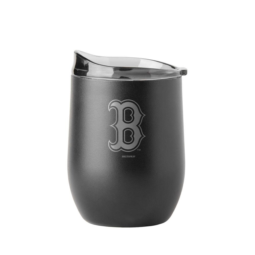 Logo Brands 568293 Boston Red Sox 16-fl oz Stainless Steel Black Cup Set of: 1