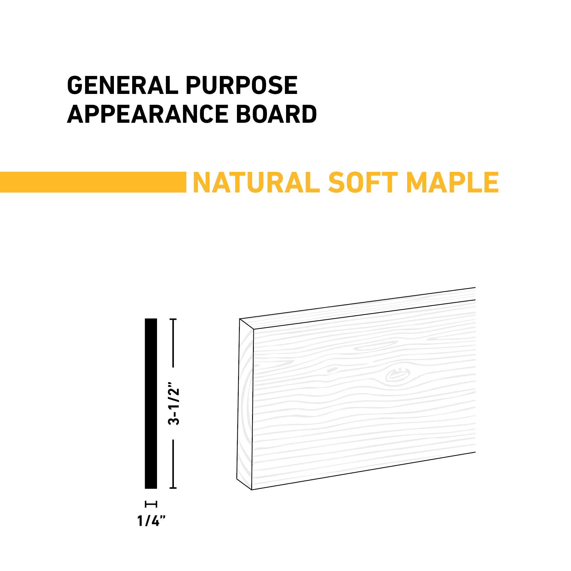 Ornamental Mouldings BRDNAT 1-4X4X2SMAP Appearance-Boards - View #2