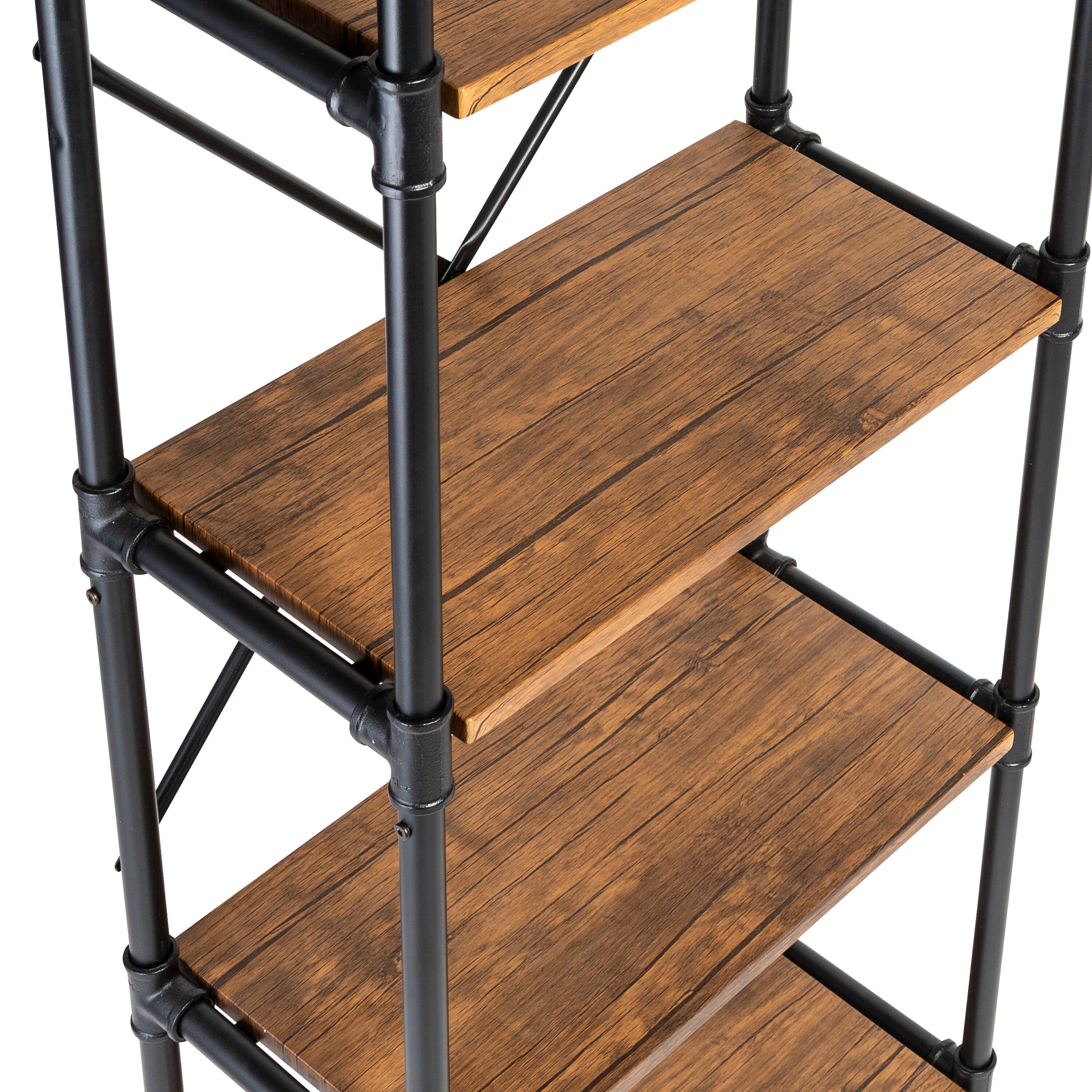 Honey-Can-Do 4-Tier Industrial Rolling Bookshelf With  - Best Buy