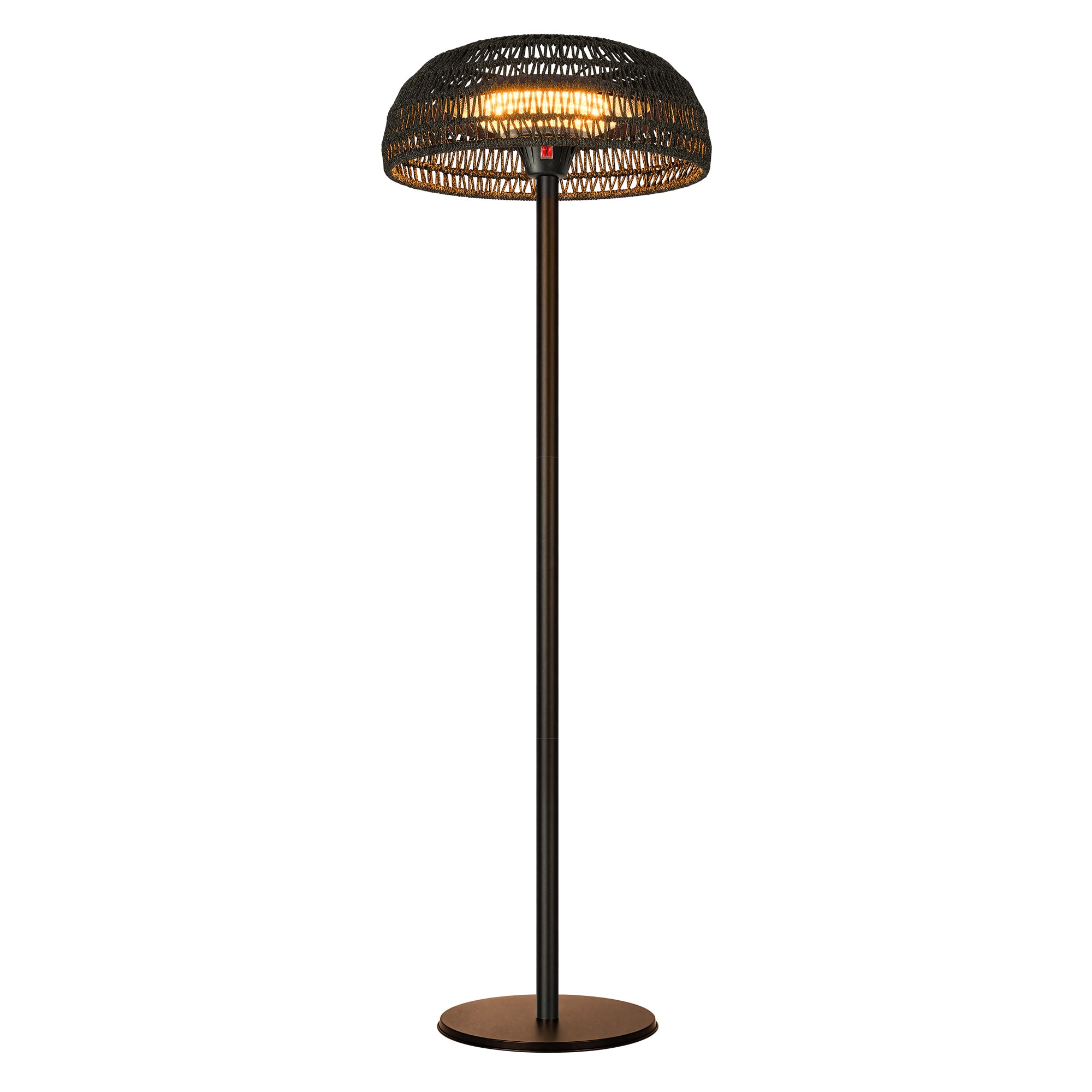 LTMATE 5100 -BTU 1500 -W Floorstanding Black Steel Electric Patio Heater